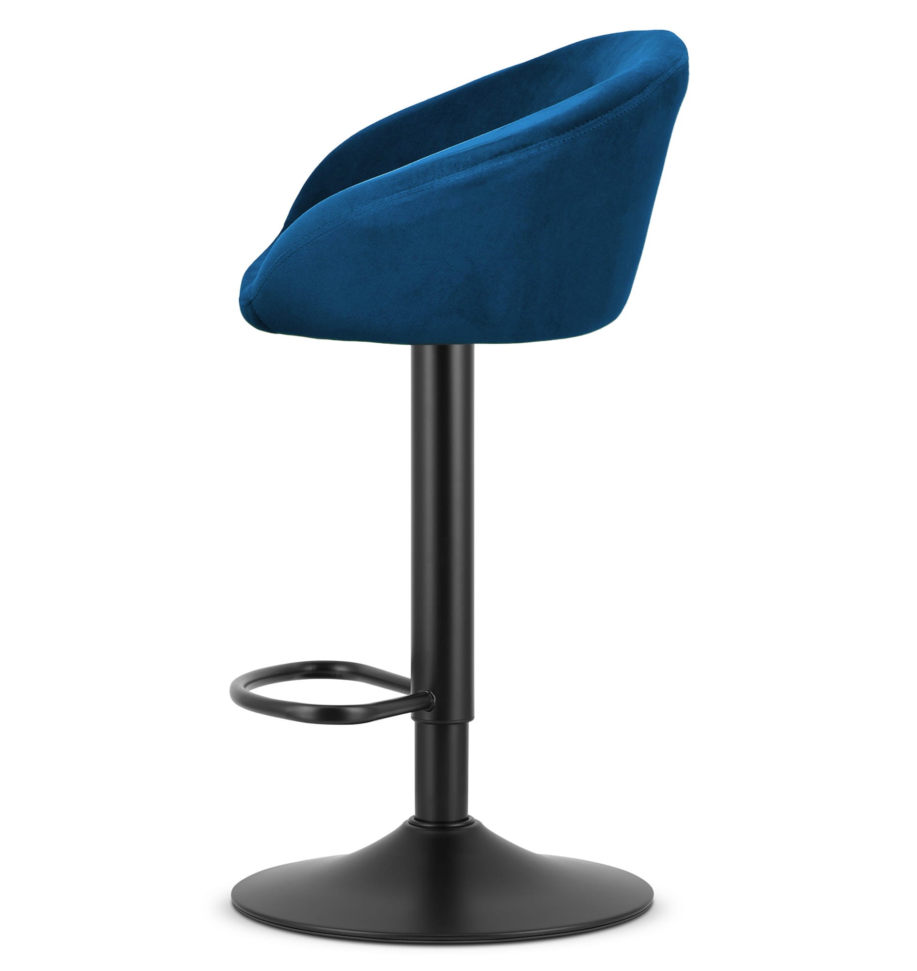 Baro kėdė reguliuojamo aukščio, sukiojama, tamsiai mėlyna, 81–103 cm 3