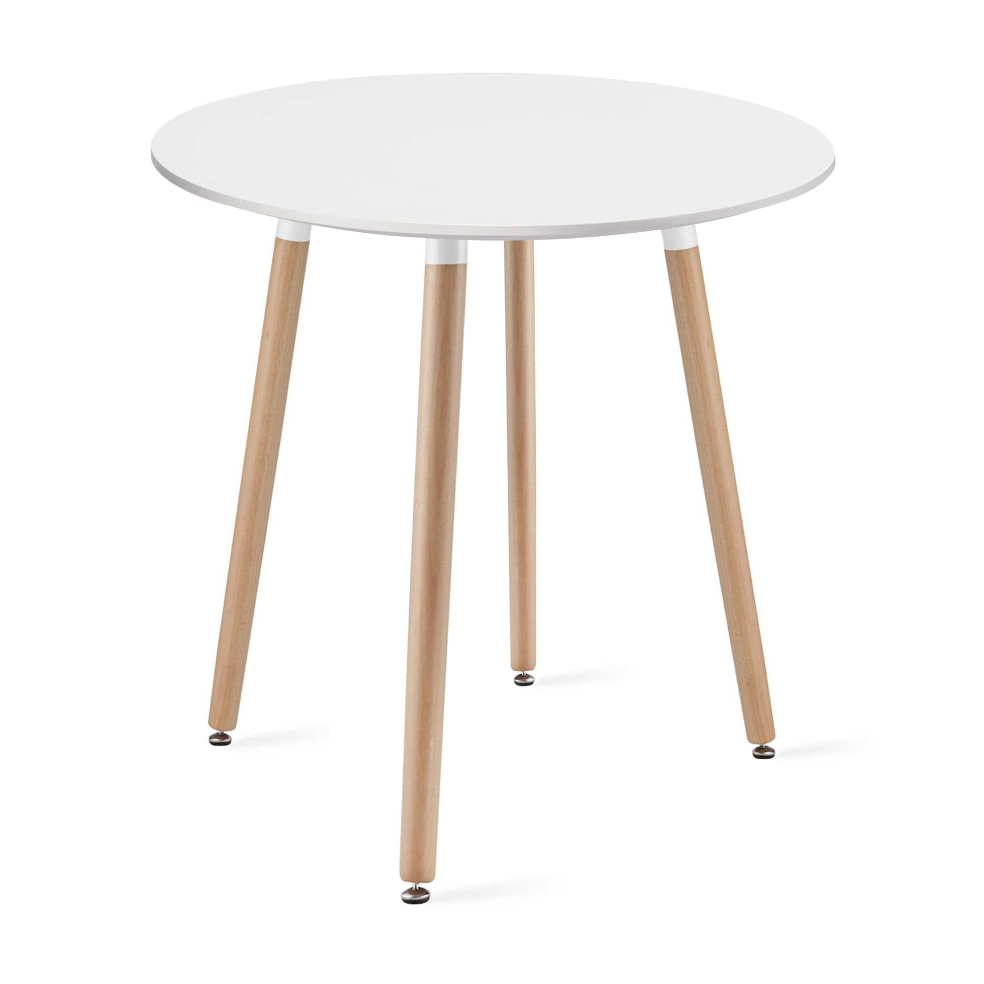 Stalas KAMI apvalus MDF stalviršis, baltas, Ø 60 cm, 74 cm