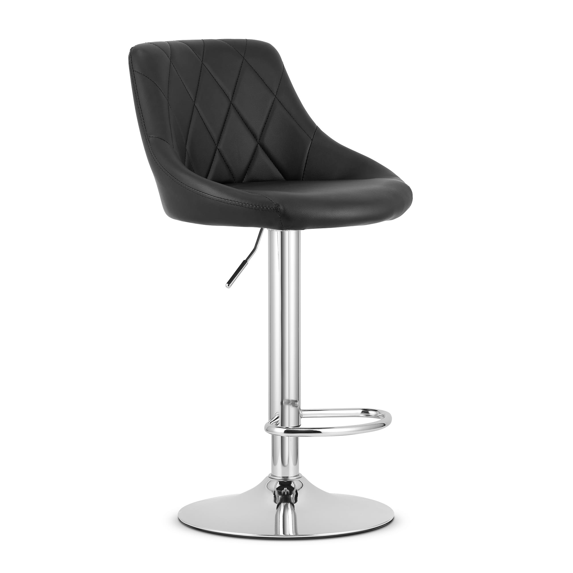 Sukamosios baro kėdės KAST su reguliuojamu aukščiu, juodos, 85–105 cm, 2 vnt.