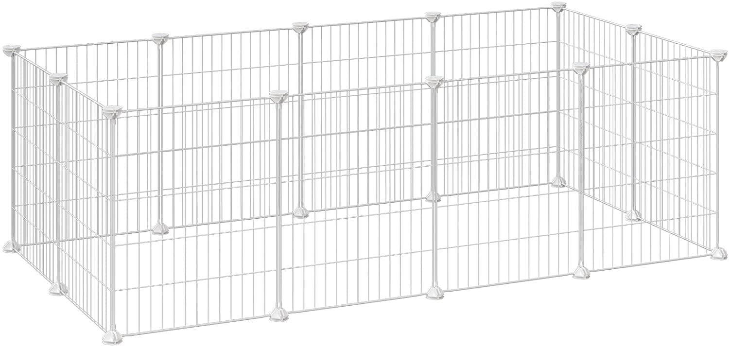 Aptvaras mažiems gyvūnams, baltas, 143 × 73 × 46 cm