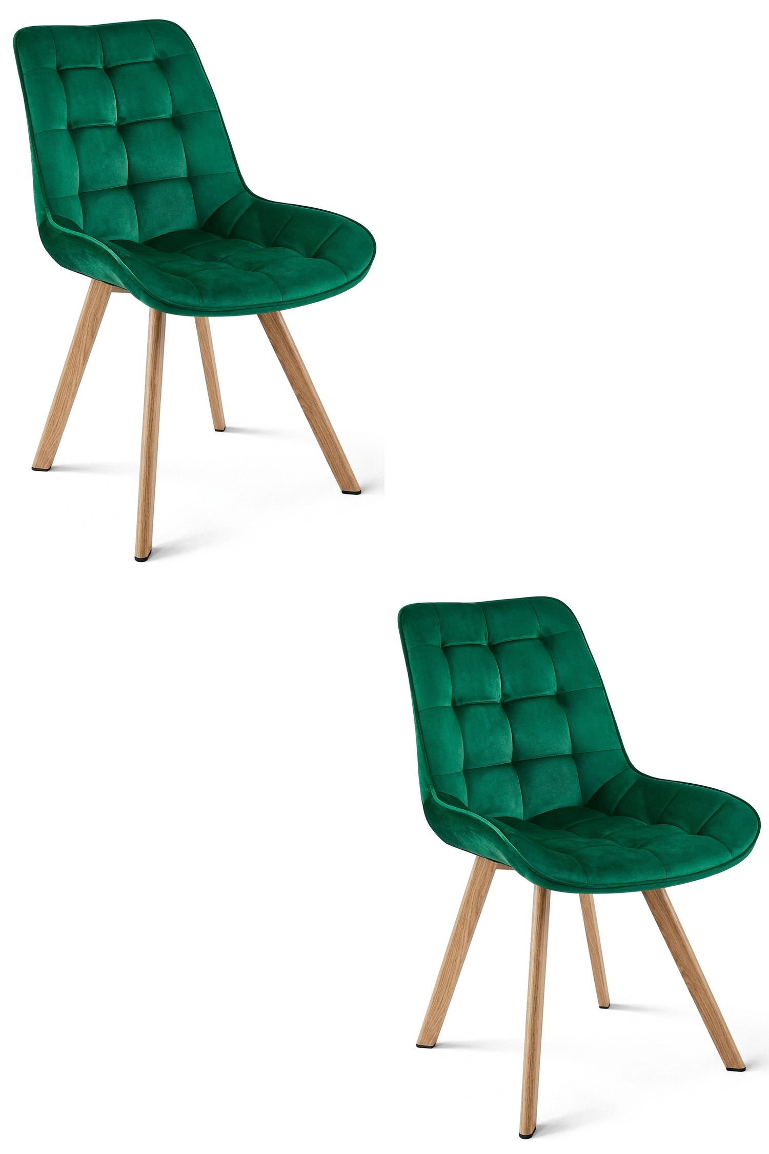 Kėdė su 360° pasukama sėdyne, žalia, 86 × 53 × 59 cm, 2 vnt.