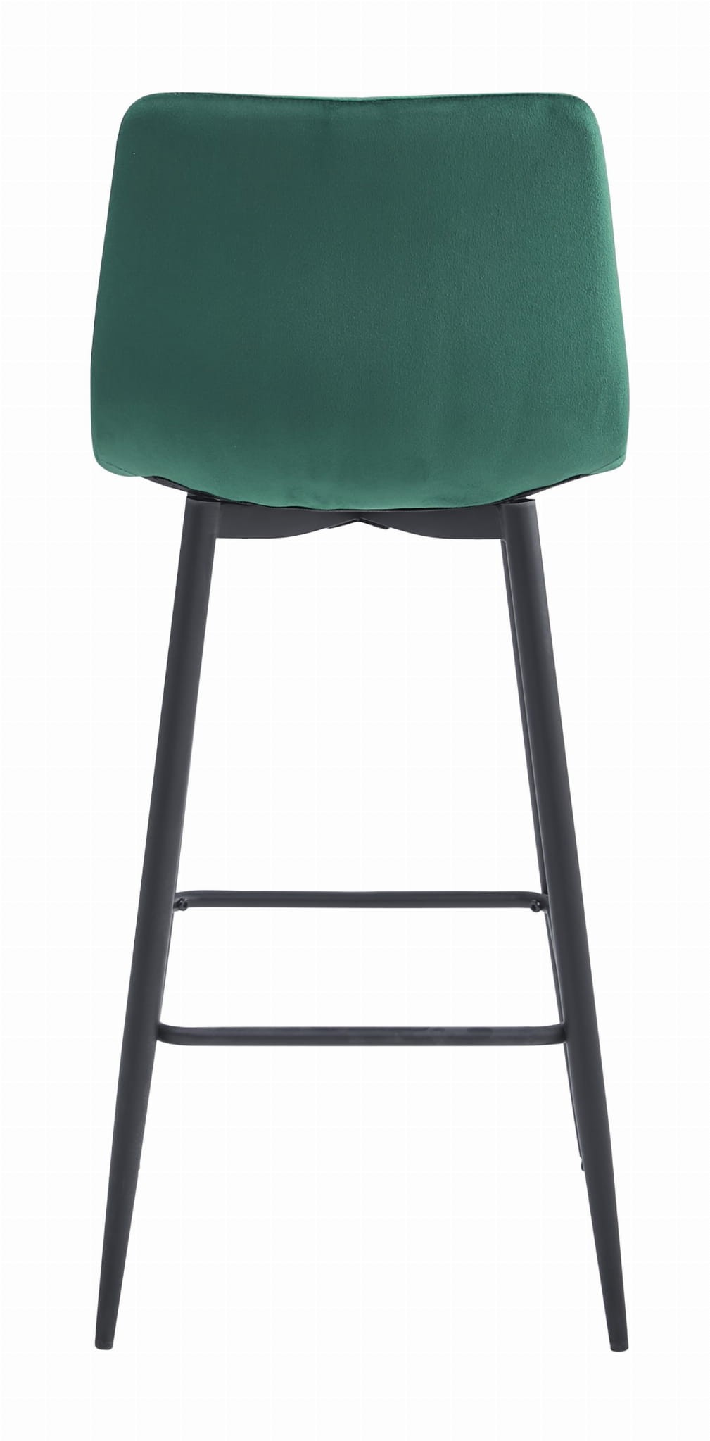 Baro kėdė su aksomine sėdyne ir plieninėmis kojomis, tamsiai žalia, 104 cm 3