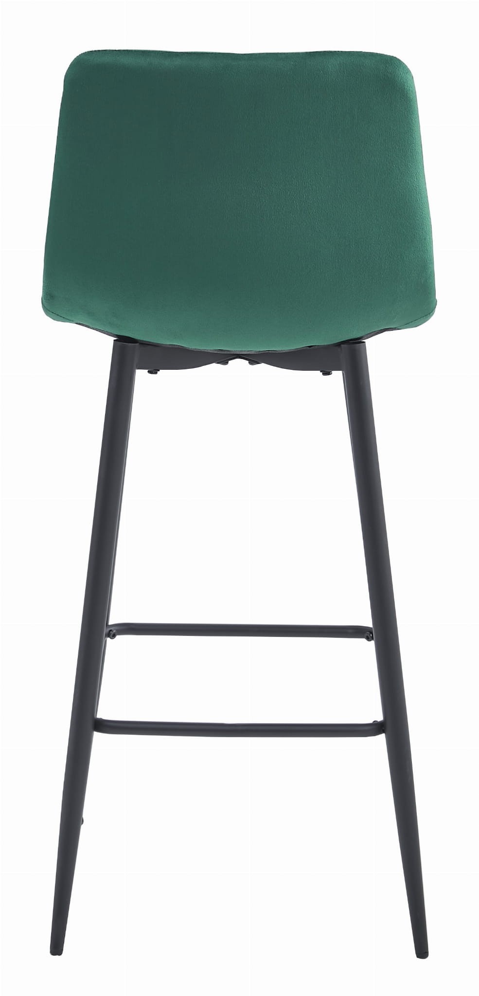Baro kėdės su aksominiais sėdimaisiais paviršiais, tamsiai žalios, 104 cm, 3 vnt. 3