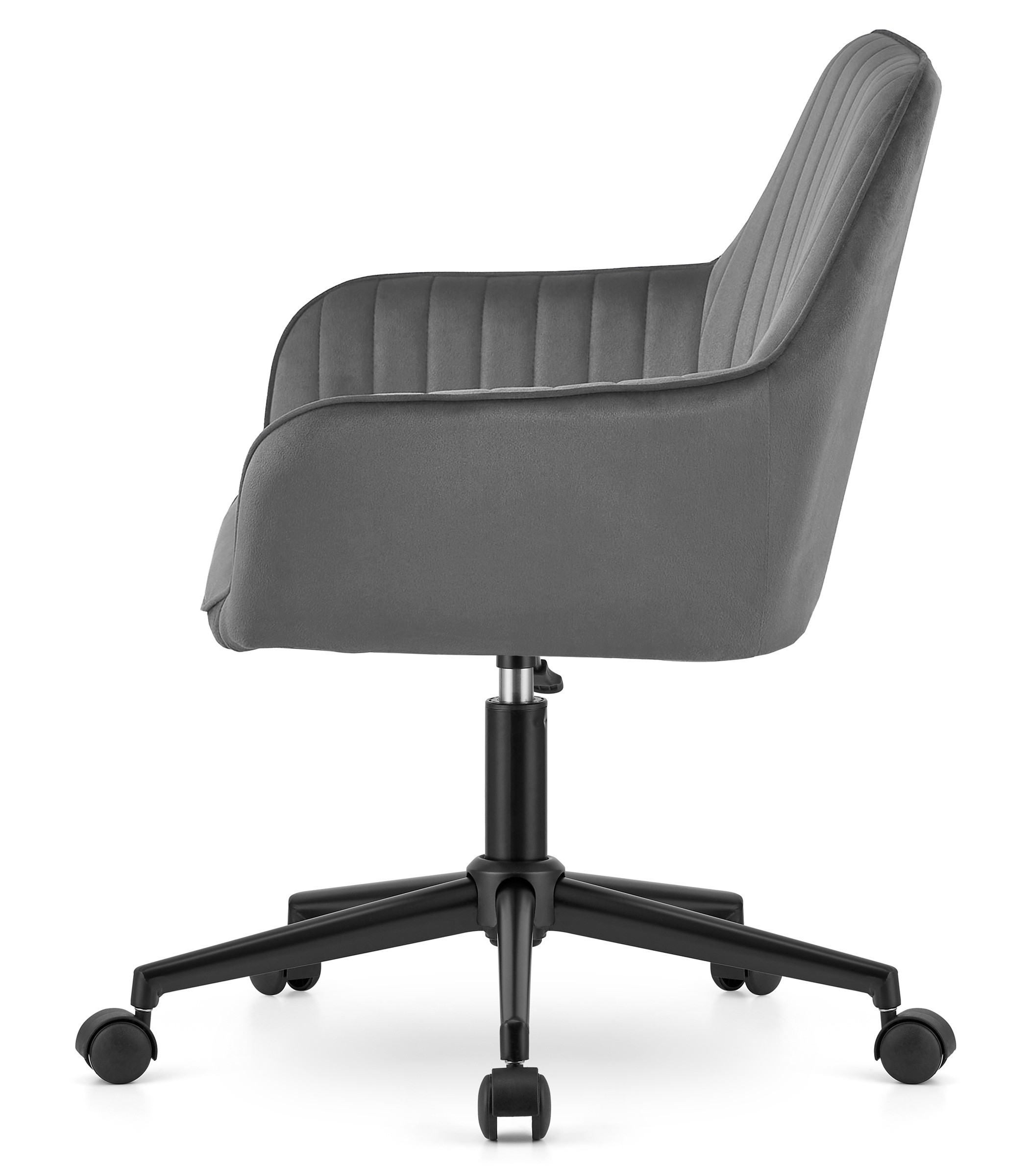 Biuro kėdė  su reguliuojamu aukščiu, tamsiai pilka, 80–89 cm 2