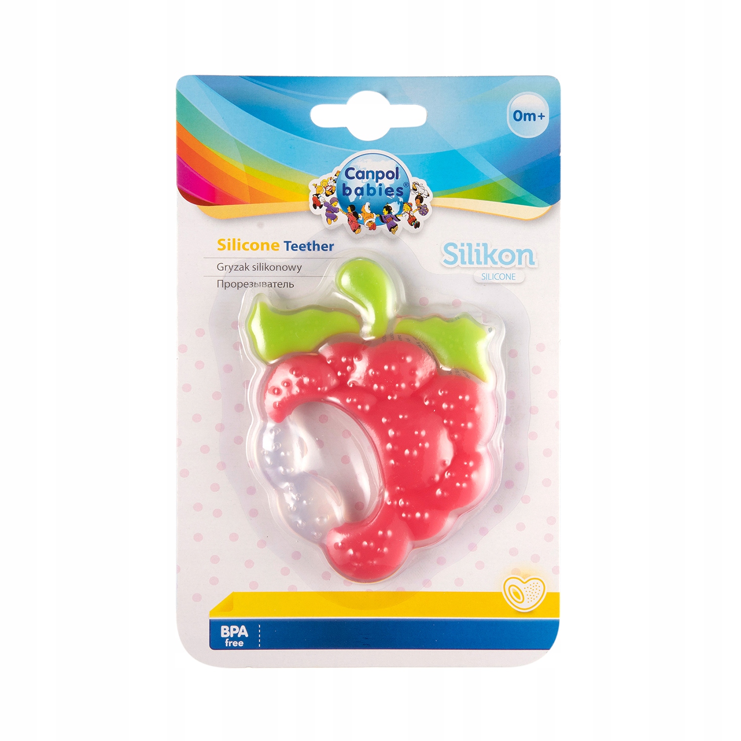 Canpol Babies silikoninis kramtukas Raspberry, 51/004