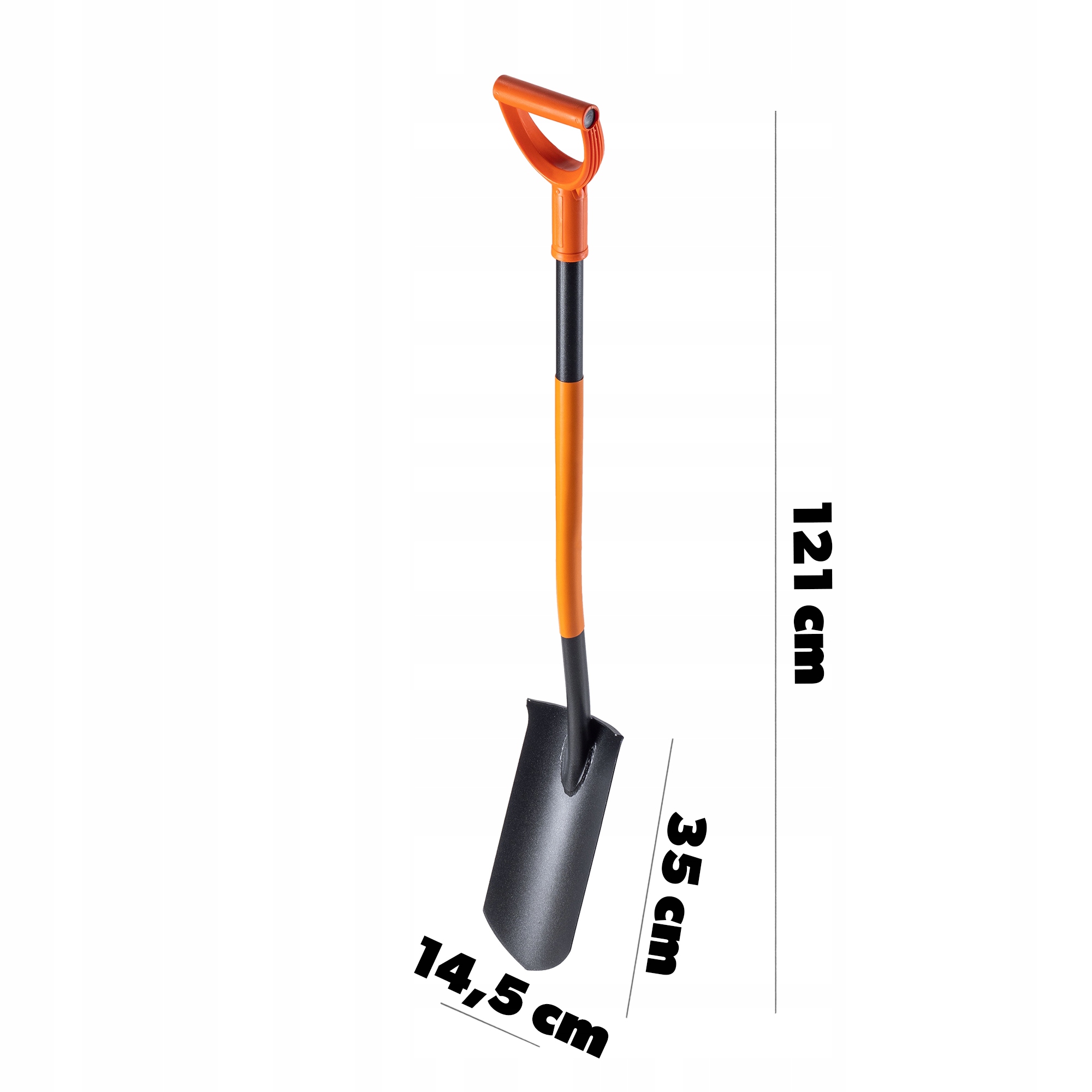 Drenažo kastuvas Kadax, oranžinis/juodas