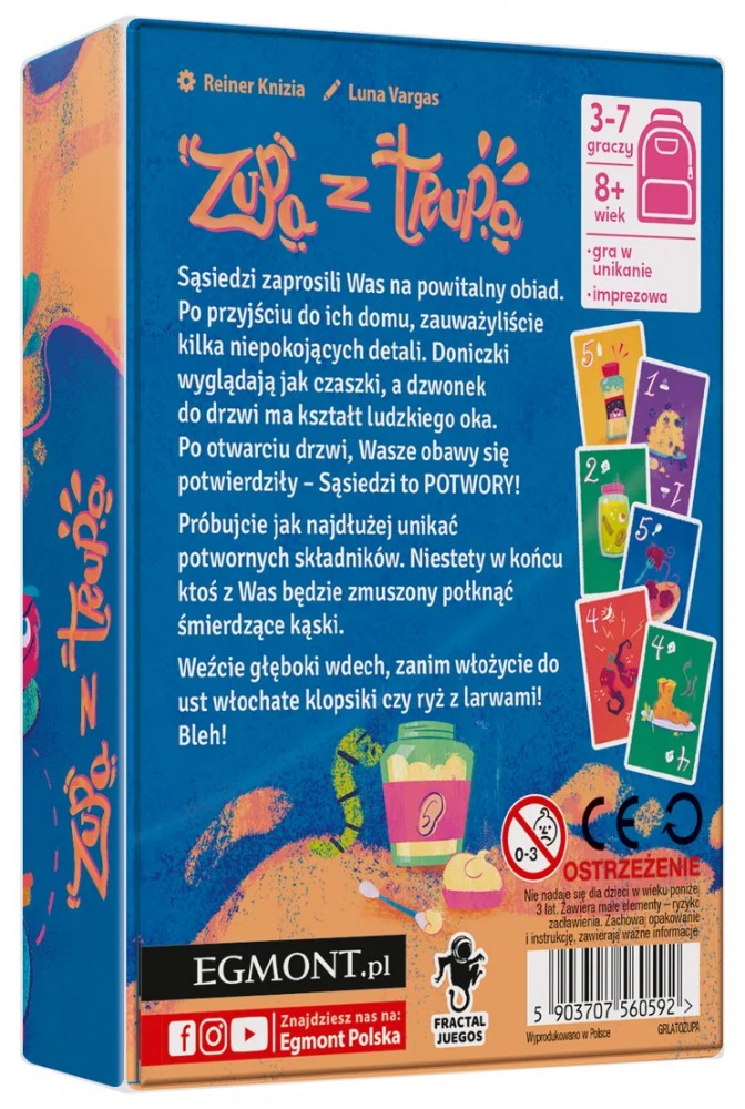 Stalo žaidimas vaikams zombių sriuba