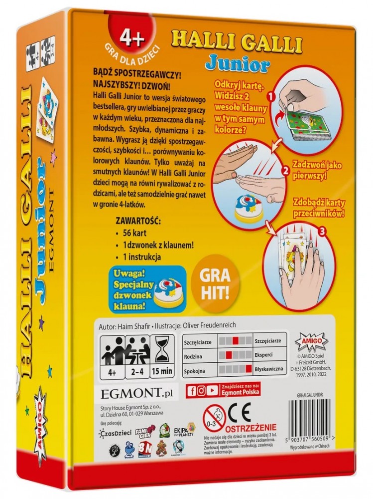 Stalo žaidimas egmont halli galli junior