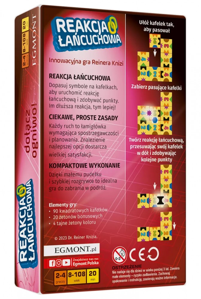 Kelioninis žaidimas egmont grandininė reakcija, pl