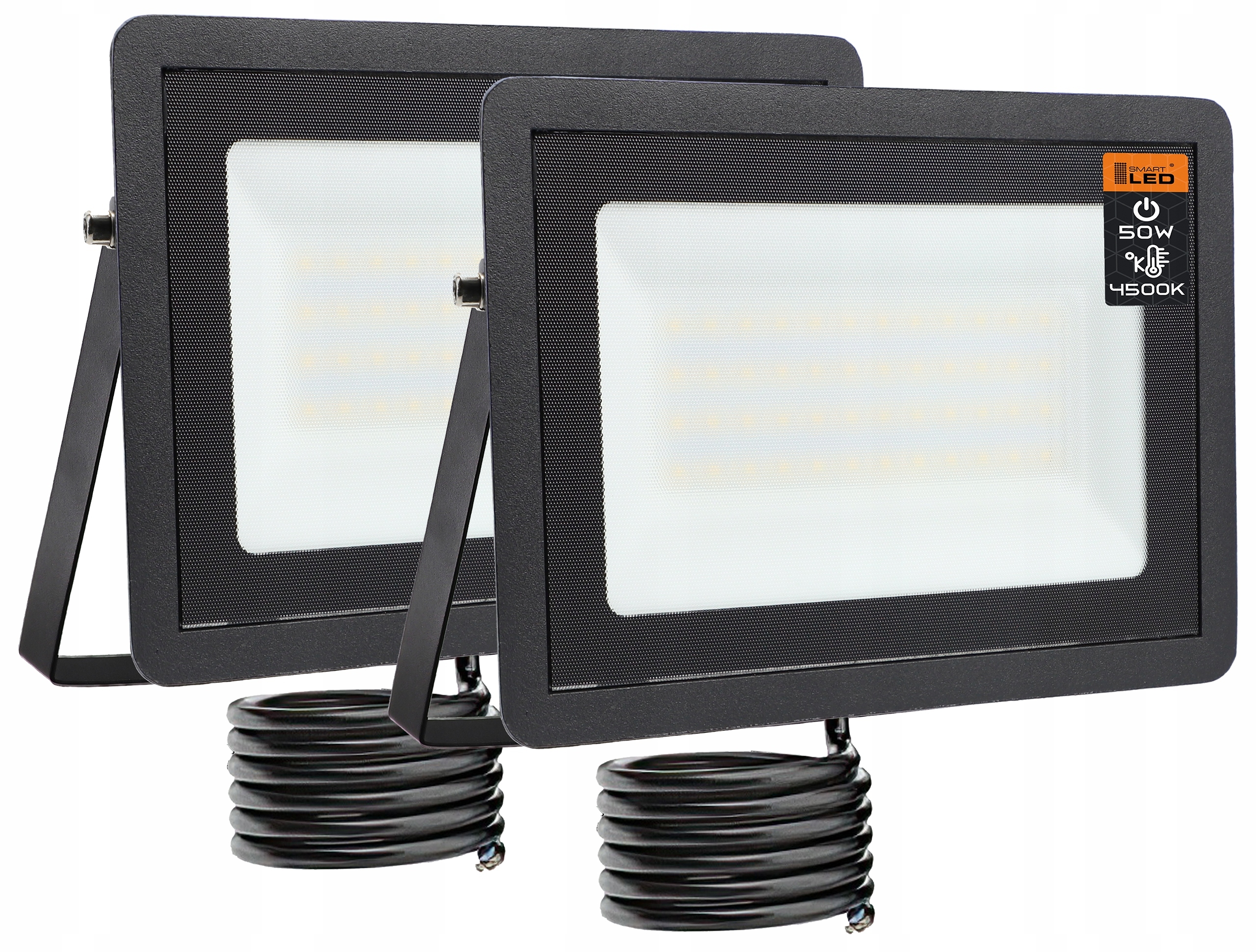 Led halogeninė statybų darbo lampa su stovu, 100w, 9000 lm