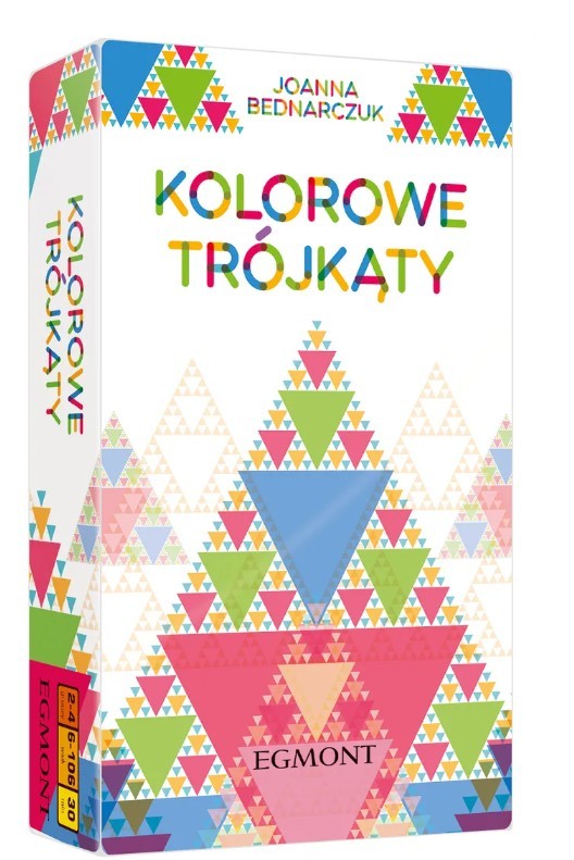 Spalvotų trikampių stalo žaidimas