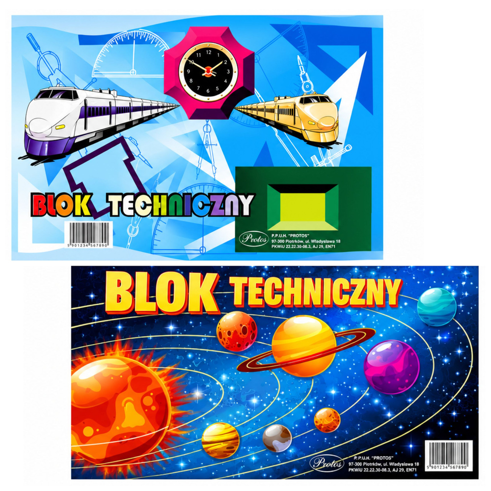 Piešimo bloknotas 160 g/m², baltas, A3, 10 lapų