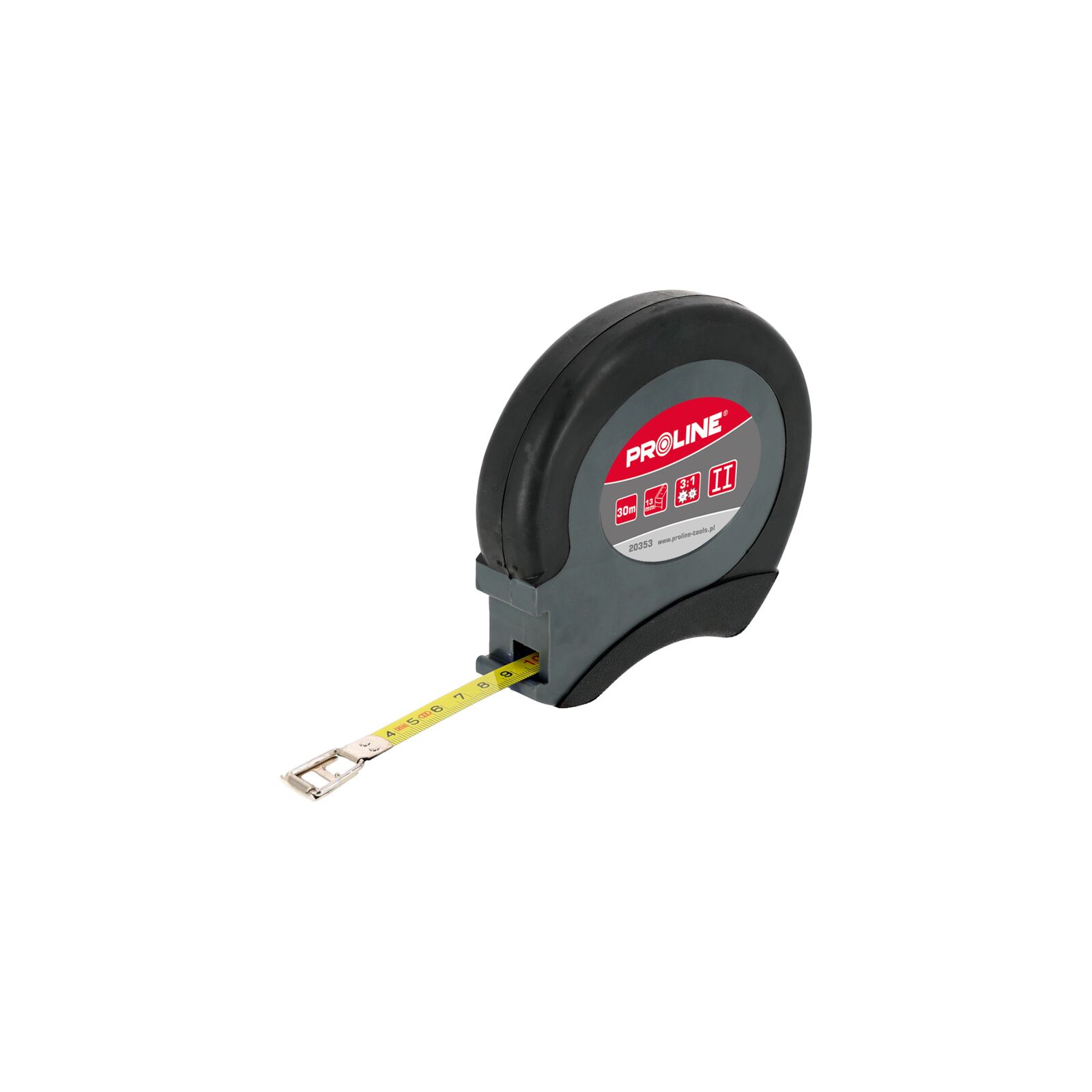Ritininė matavimo juosta 30 m x 13 mm plieninė matavimo juosta statybos metras
