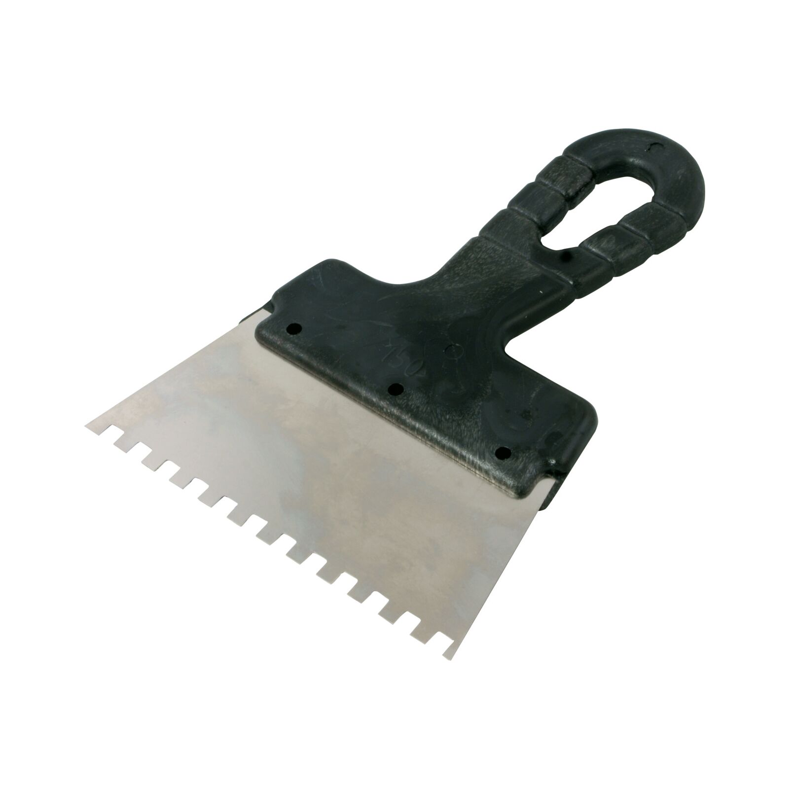 Mentelė klijams m 250 mm 6x6 mm su nerūdijančio plieno plokštele