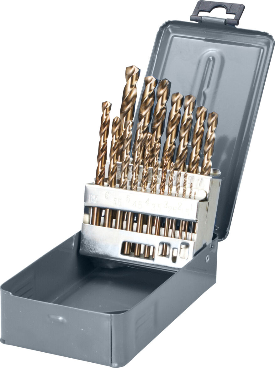 Hss-co 1-10 mm 19gb proline metalo grąžtų rinkinys