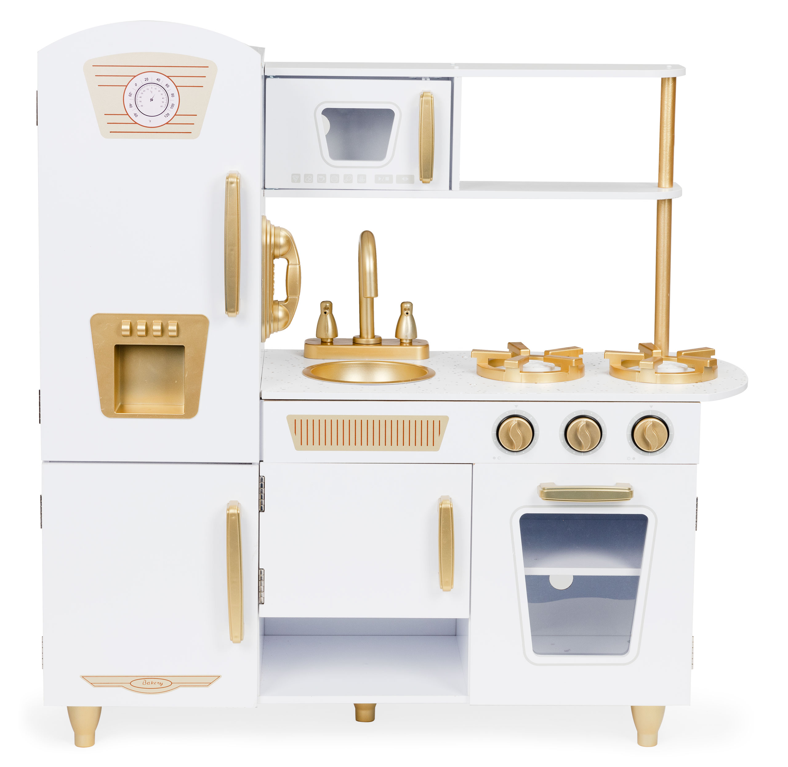 Medinė virtuvėlė su priedais ecotoys, 47267