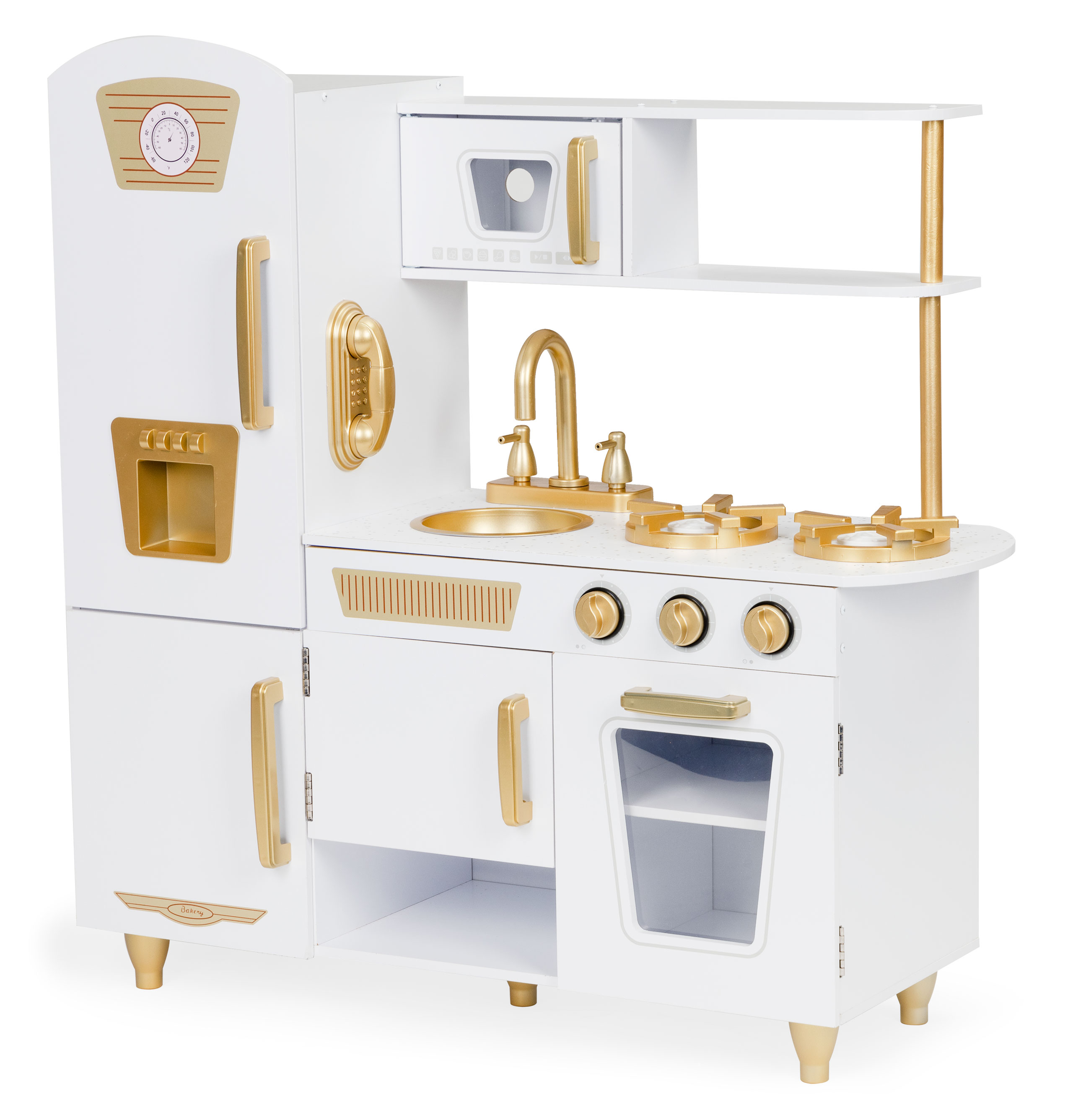 Medinė virtuvėlė su priedais ecotoys, 47267
