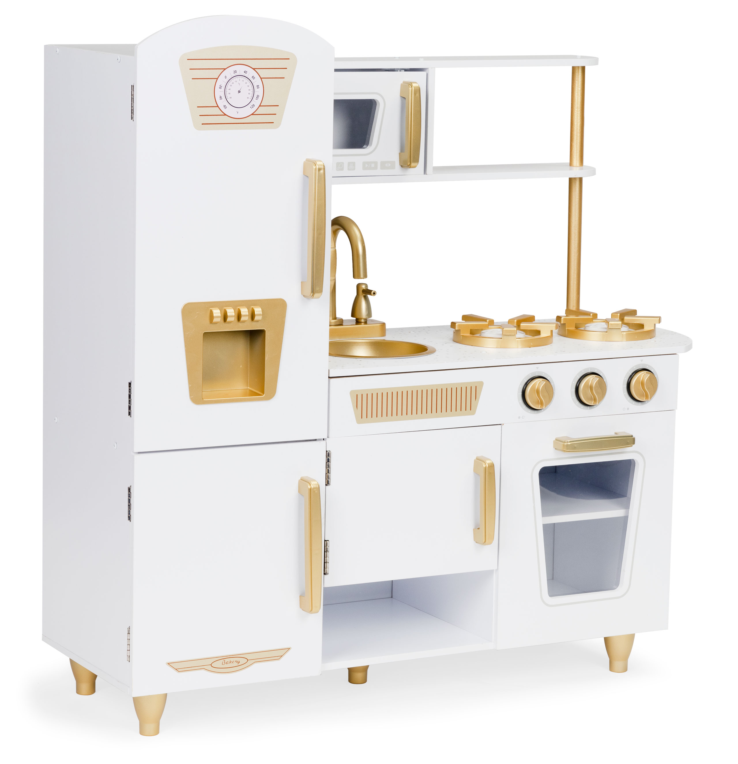 Medinė virtuvėlė su priedais ecotoys, 47267