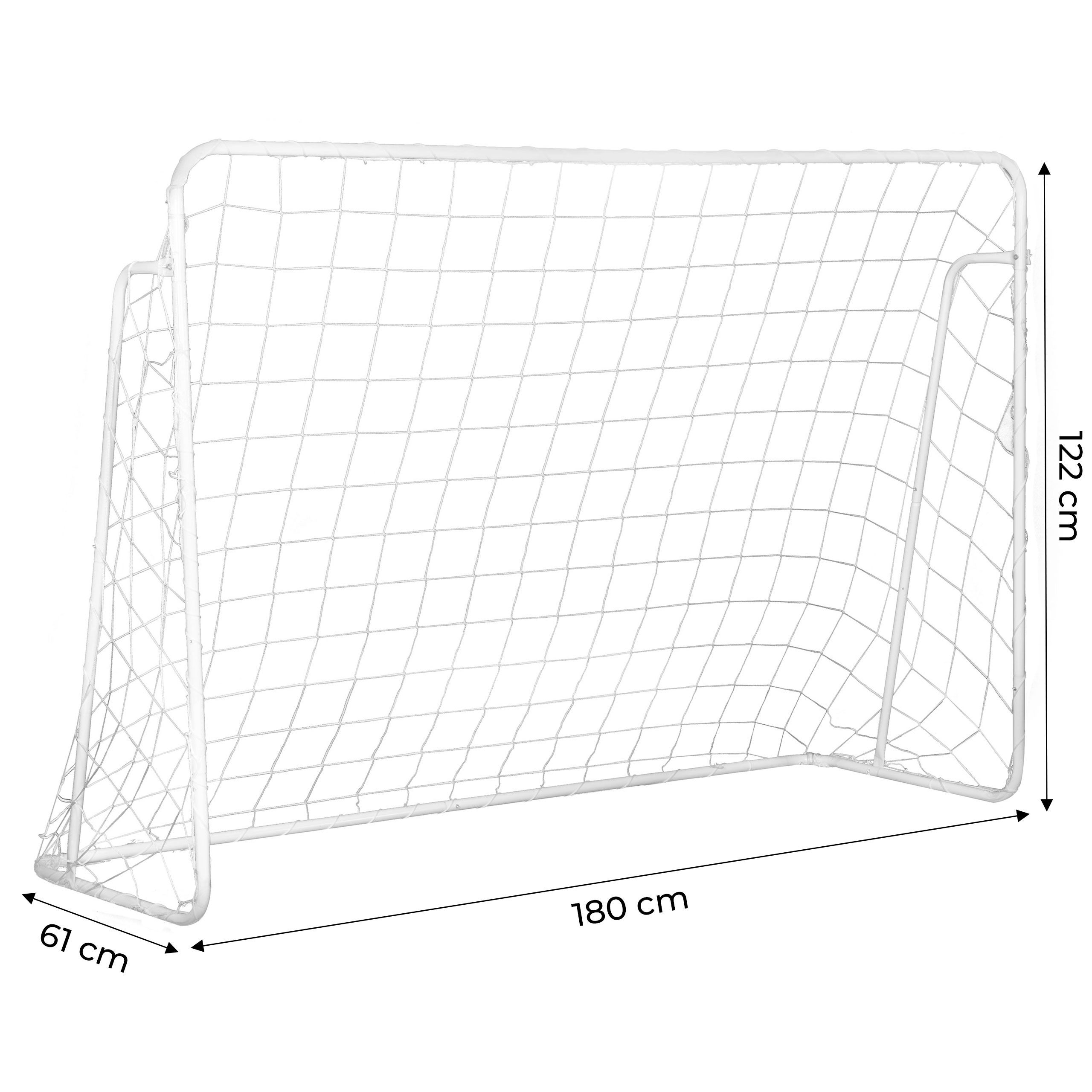 Futbolo vartai su kilimėliu 180x122cm