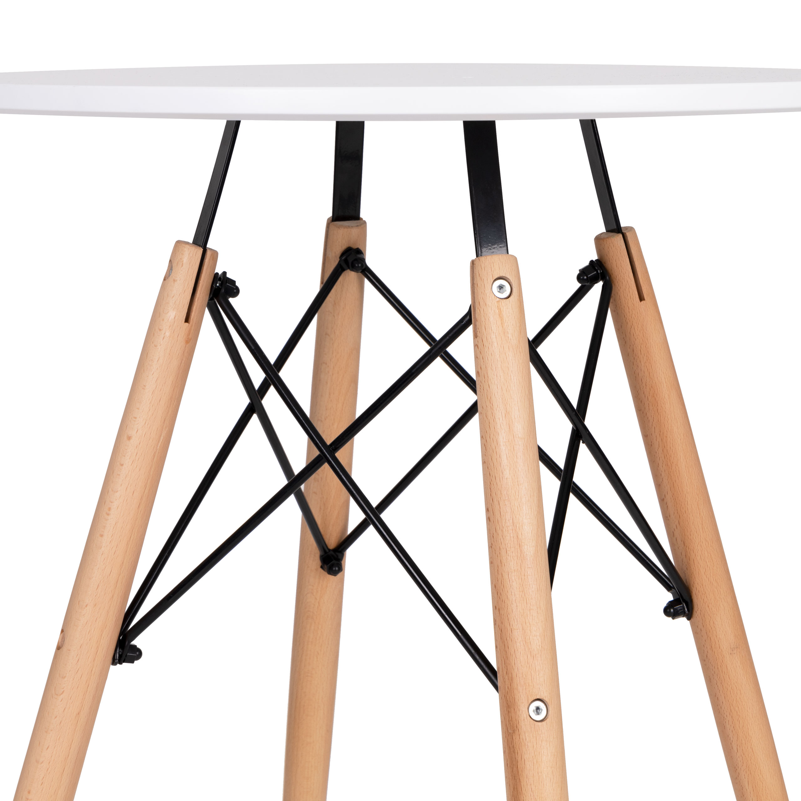 Stalas modernhome, rudas/baltas