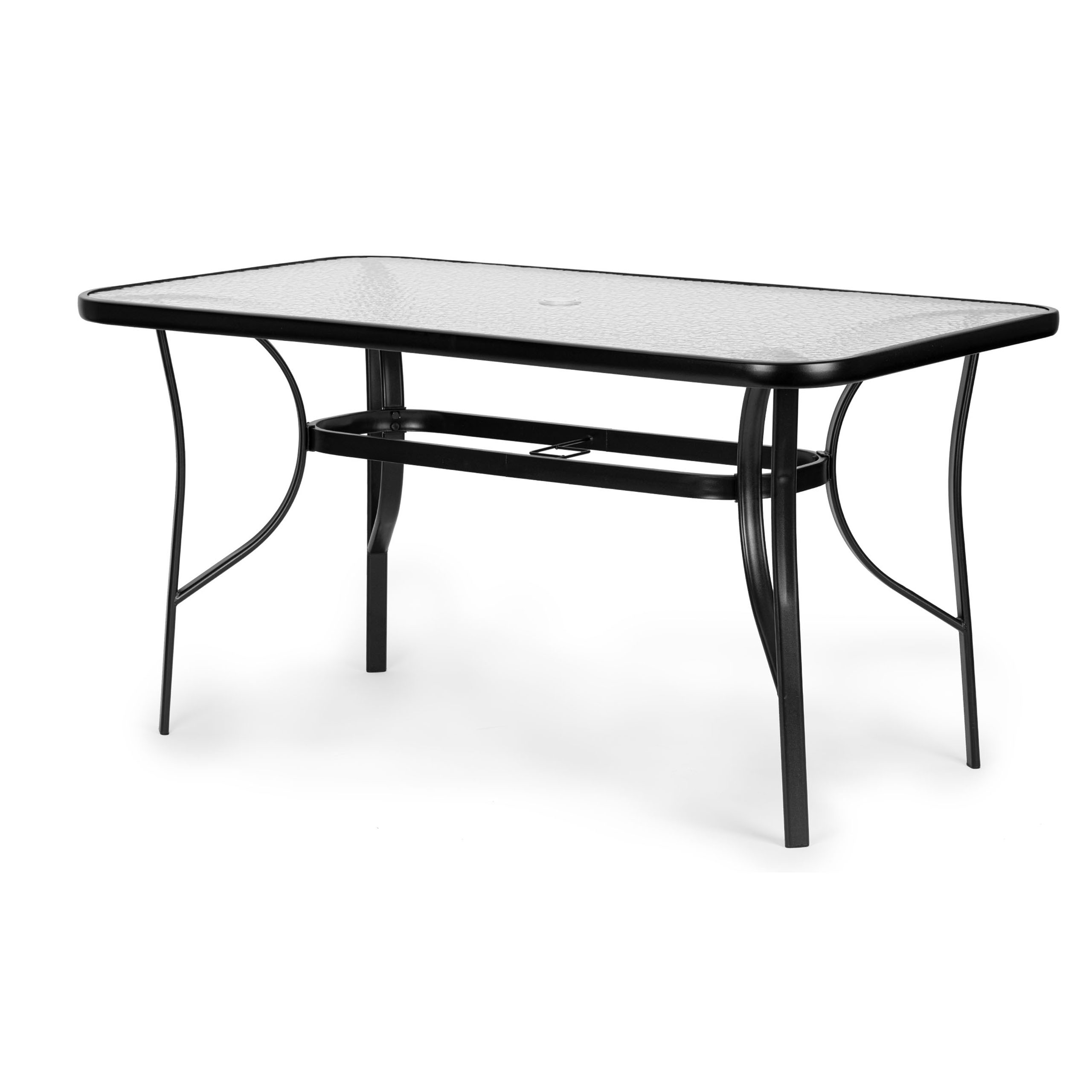 Stiklinis lauko stalas 140x80cm multigarden