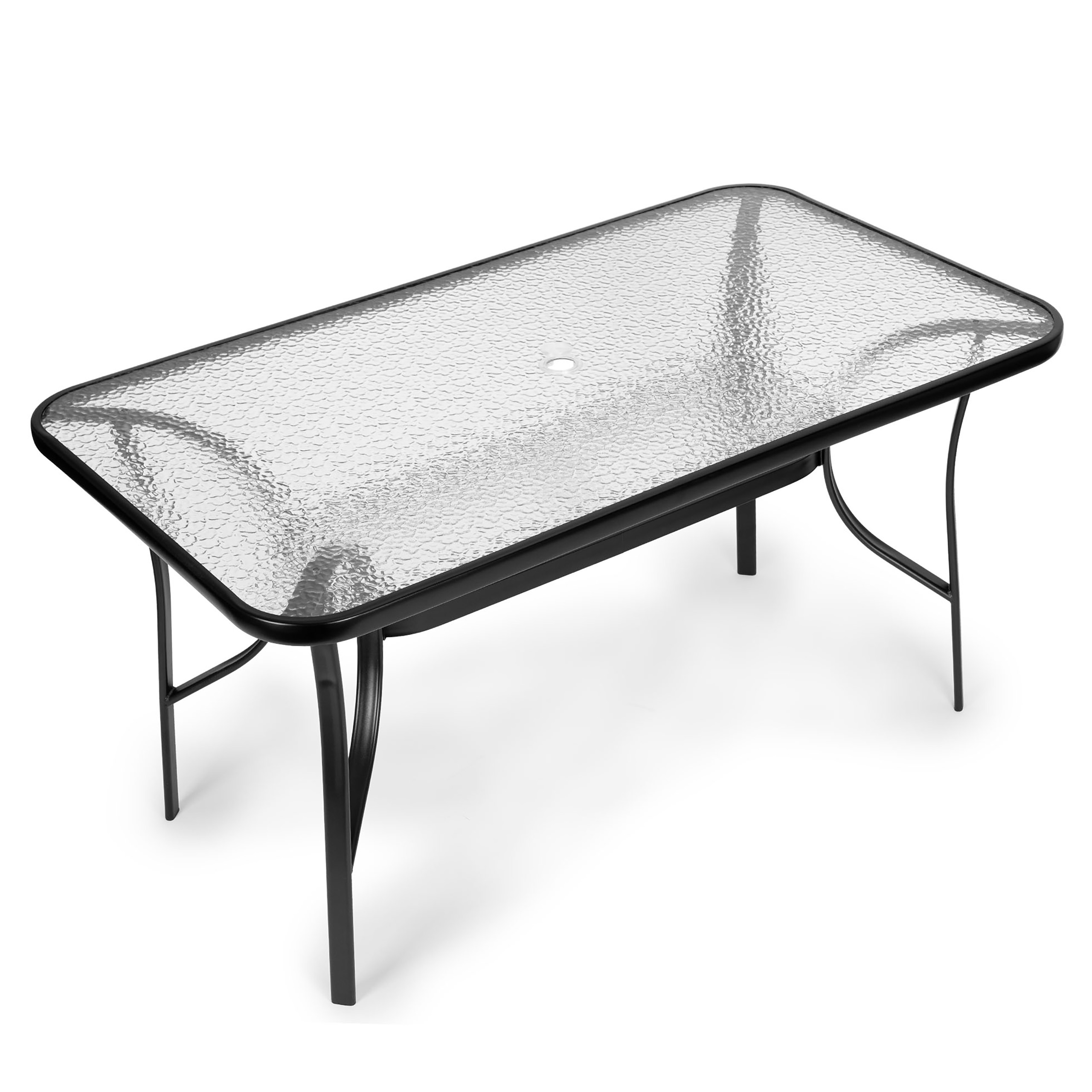 Stiklinis lauko stalas 140x80cm multigarden