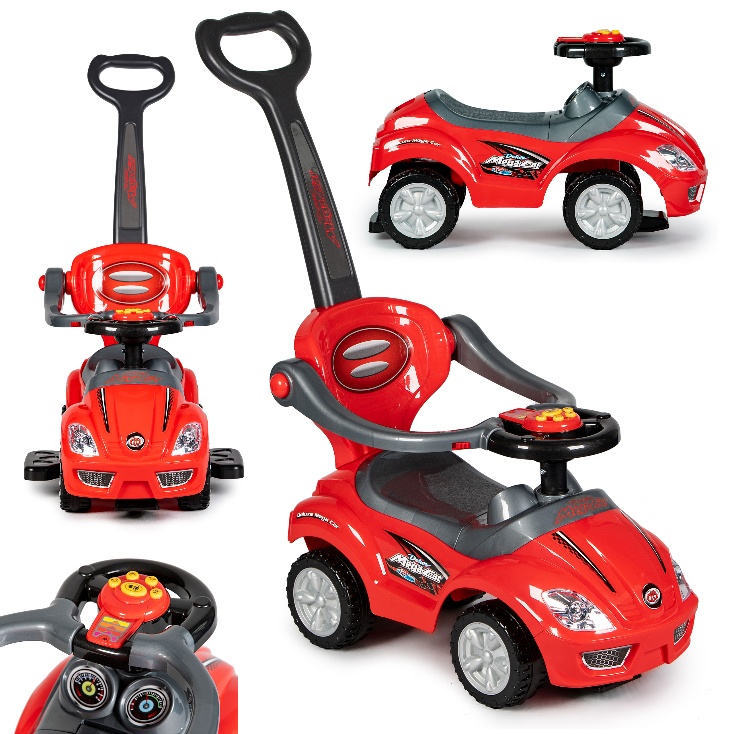 Paspiriama mašinėlė Multistore 3in1, raudona