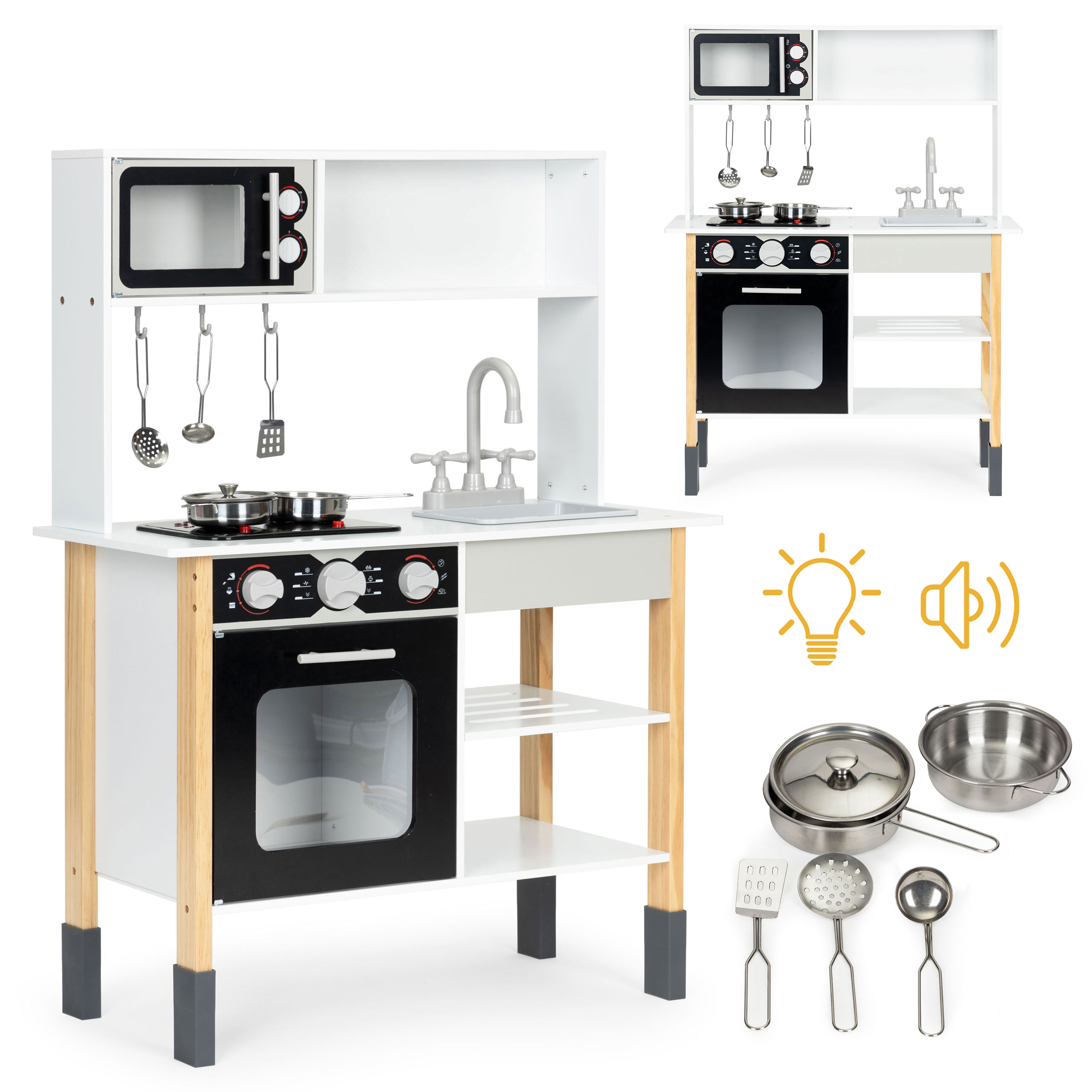 Medinė vaikiška virtuvė Eco Toys PLK560
