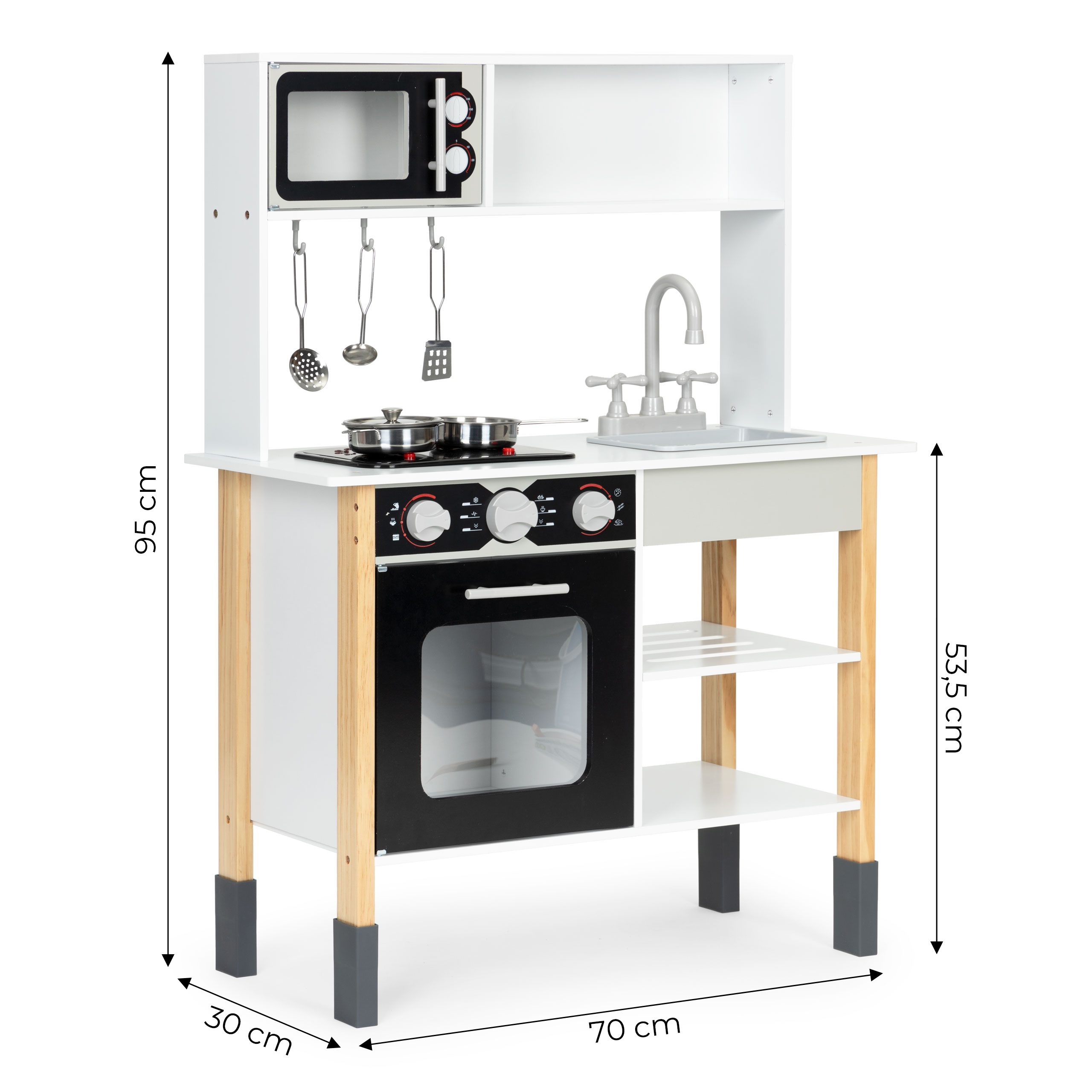 Medinė vaikiška virtuvė Eco Toys PLK560