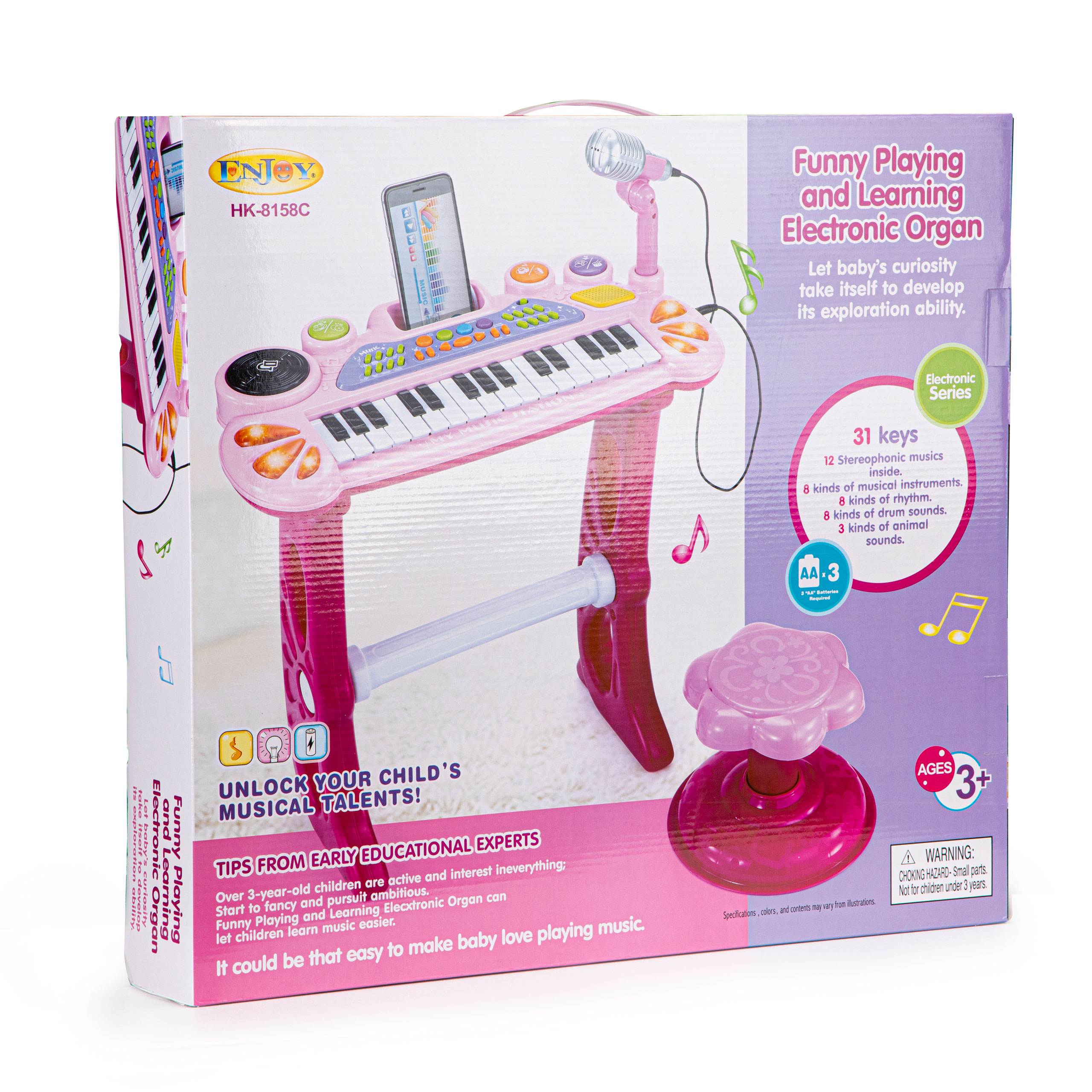 Pianinas su mp3 mikrofonu