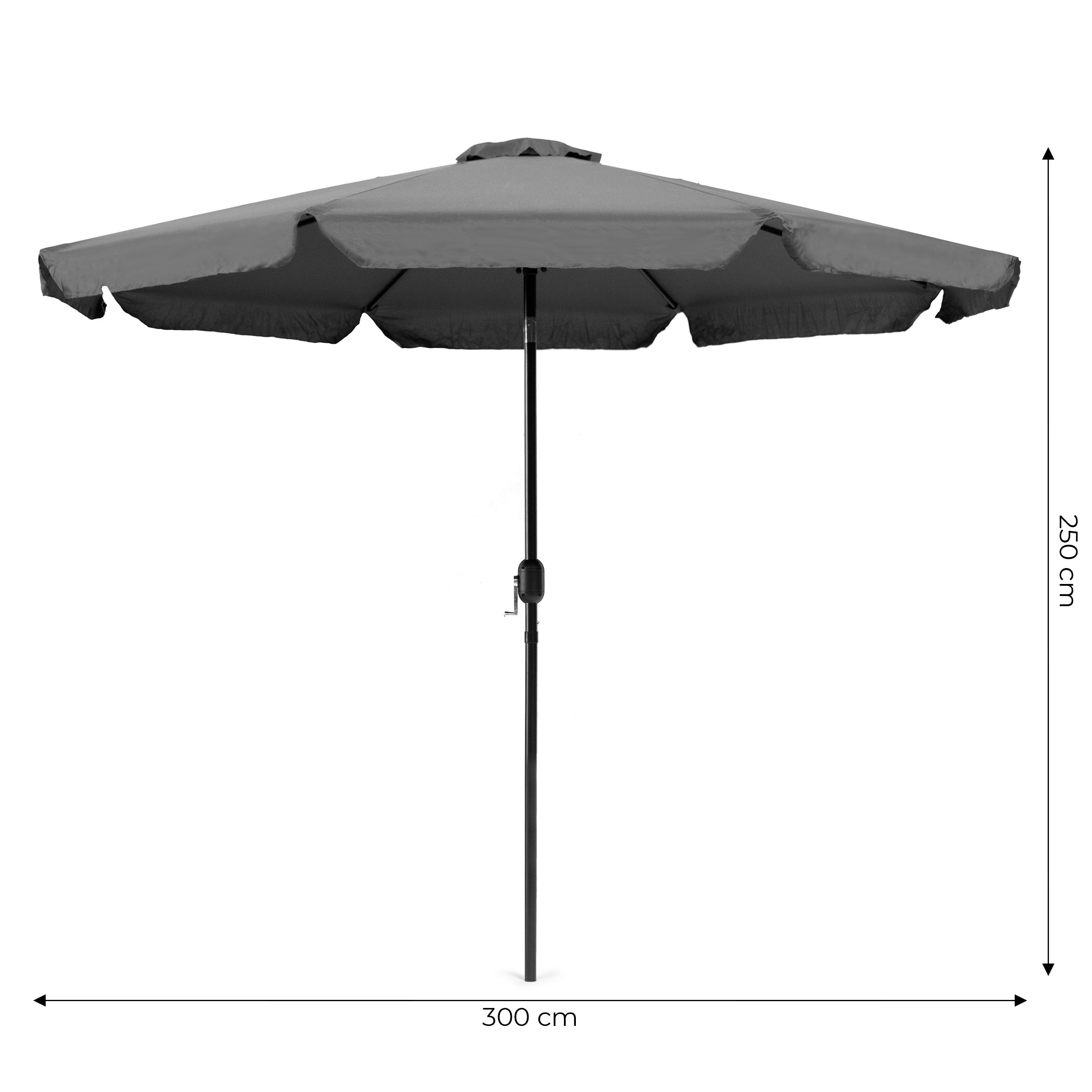Reguliuojamas sodo skėtis 300 cm