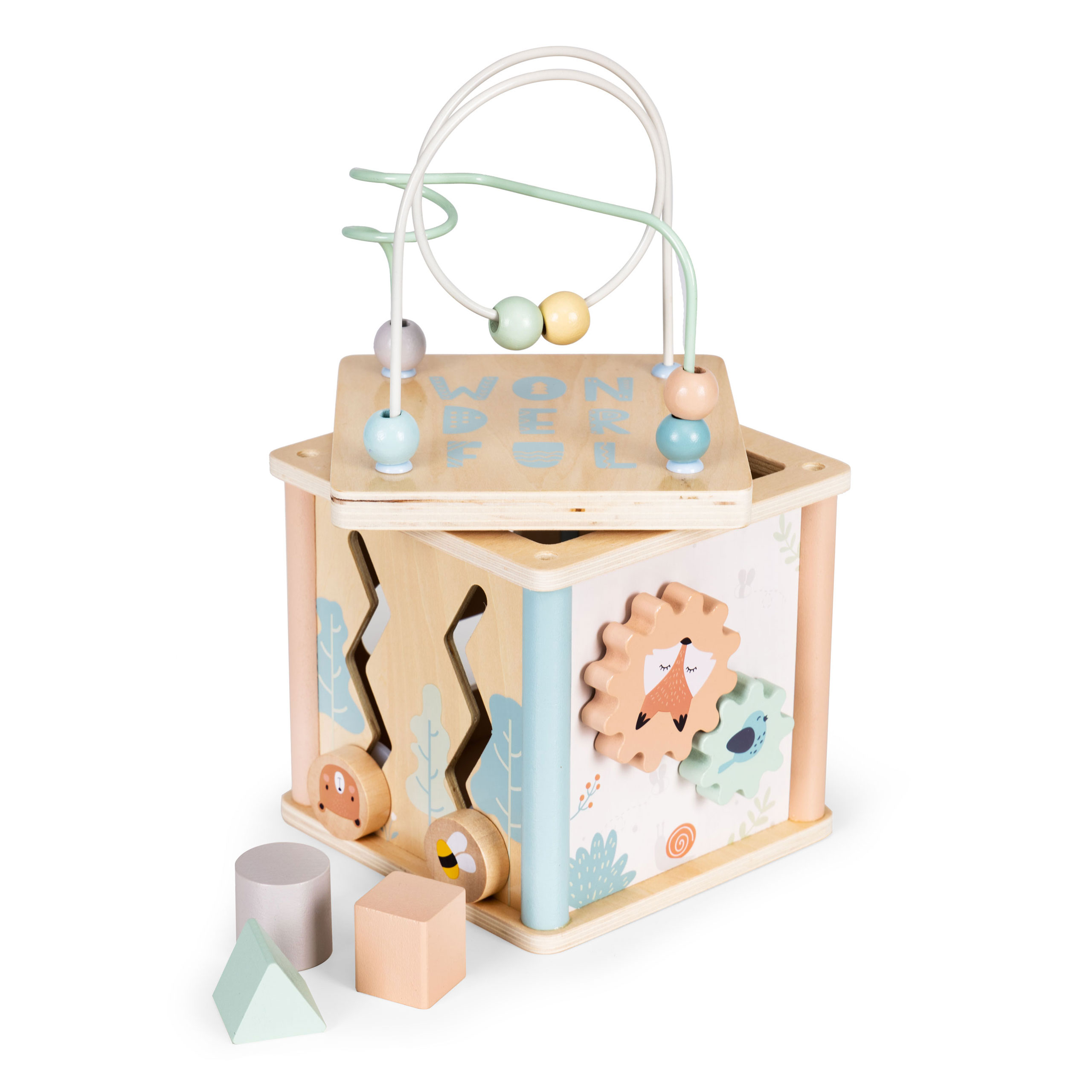 Medinis edukacinis kubas ecotoys