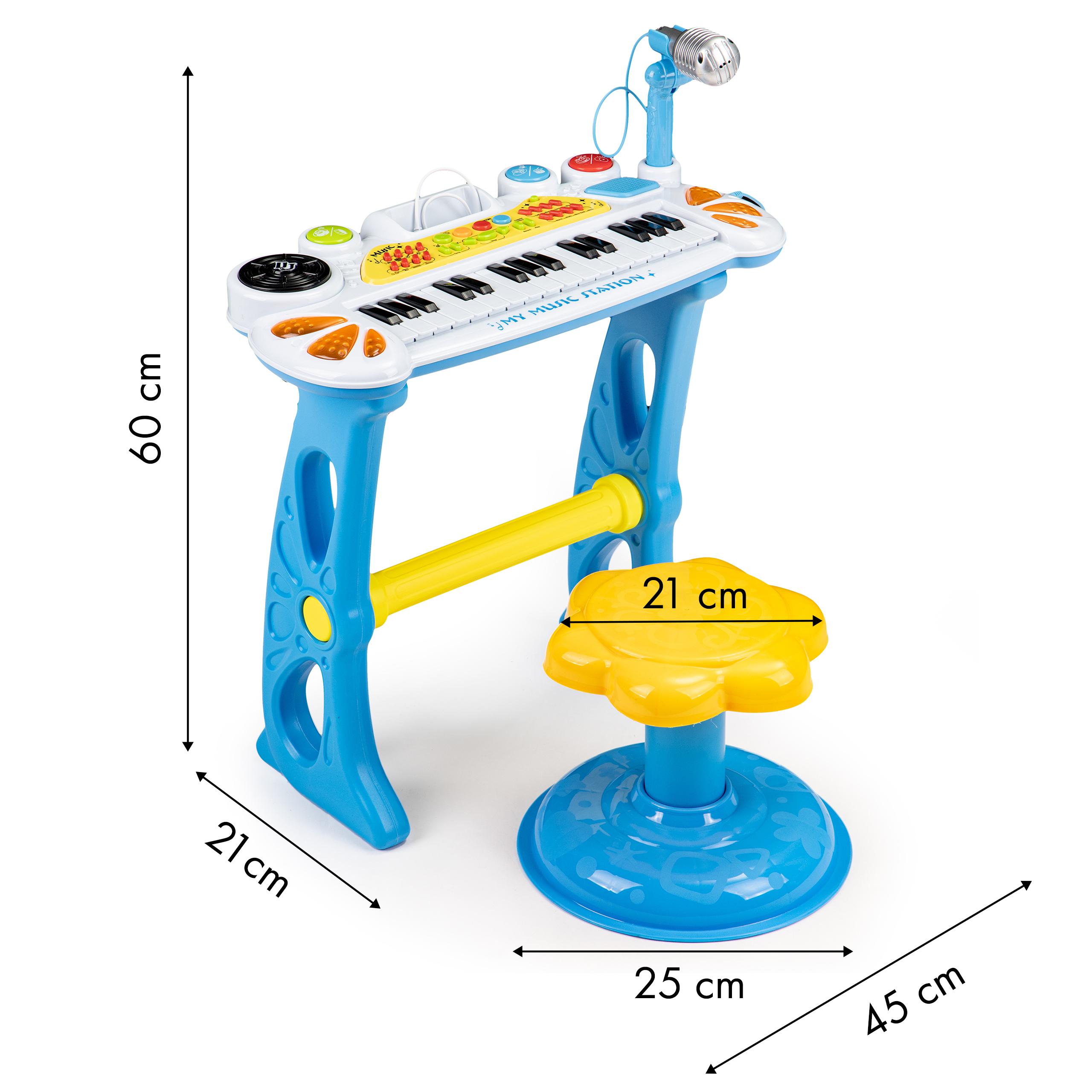 Pianinas su mp3 mikrofonu
