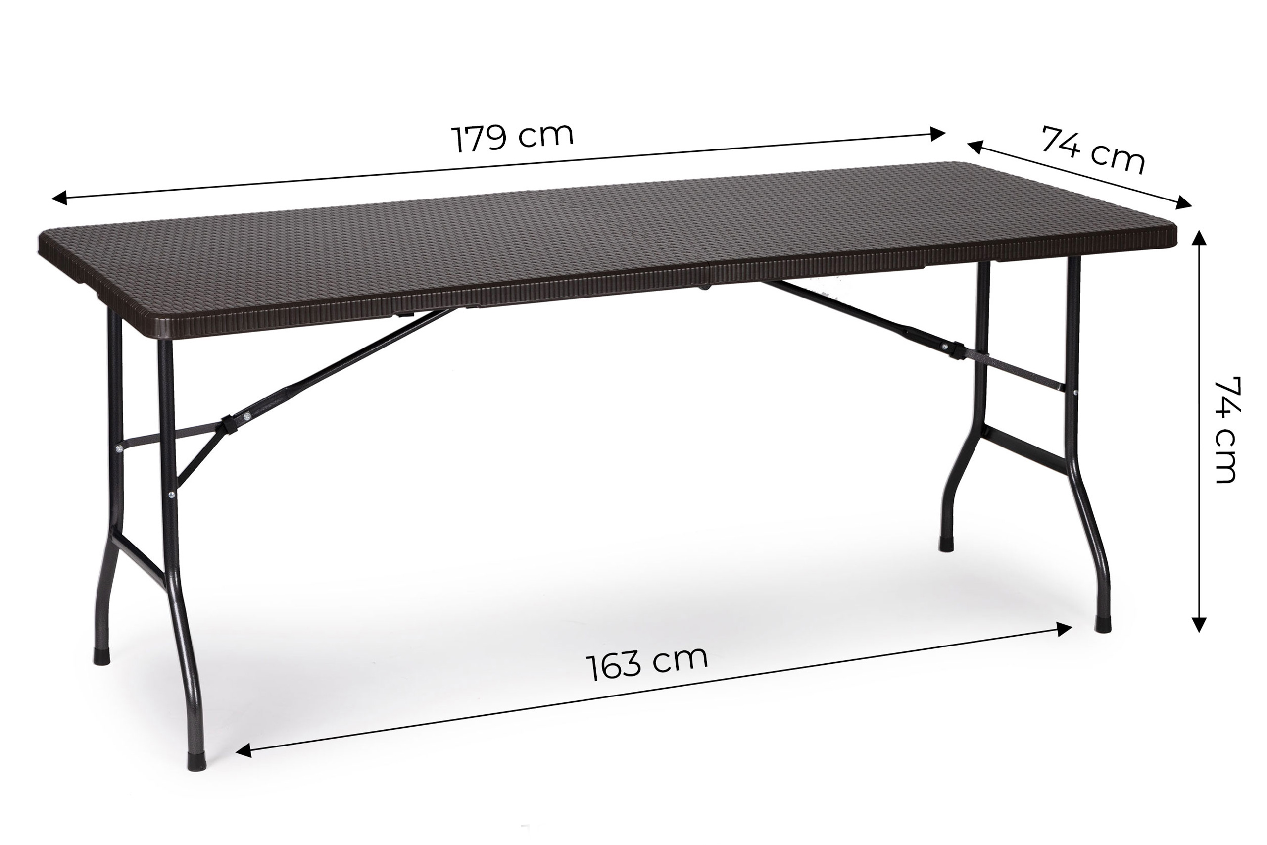 Stalas 180cm rattan