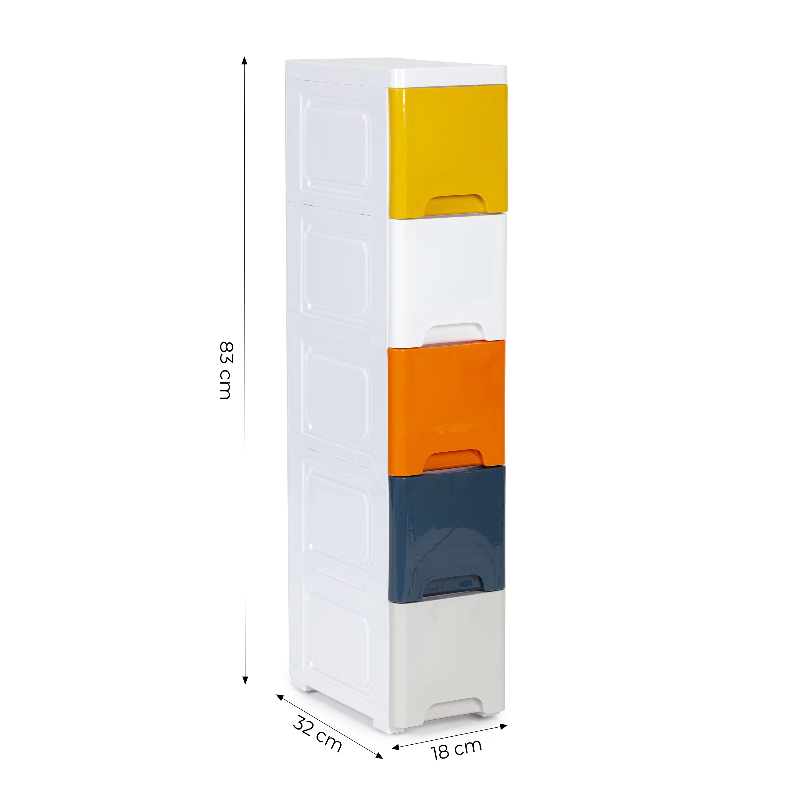 Lentyna su stalčiais ModernHome, 83x32x18 cm, įvairių spalvų