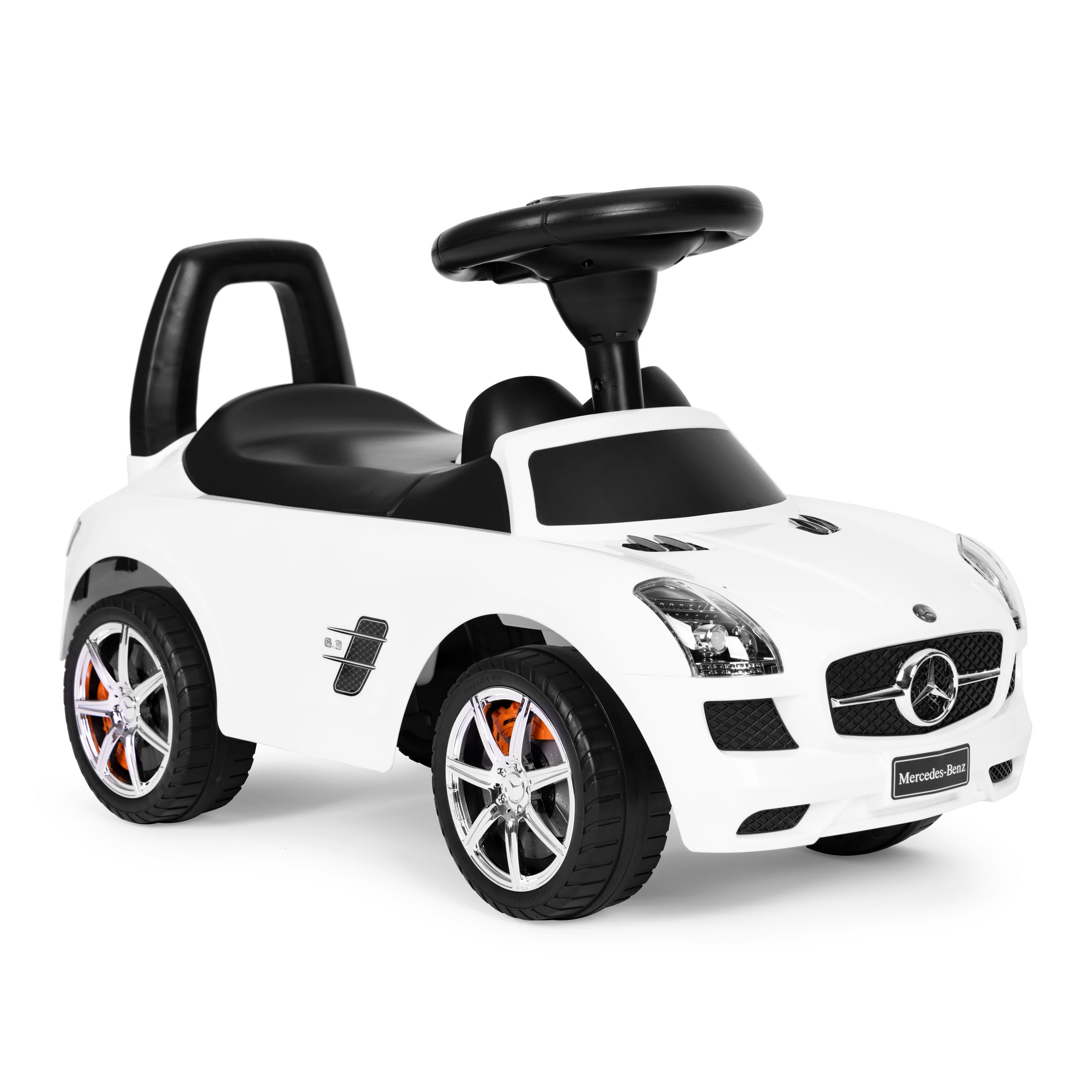 Paspiriamas vaikiškas automobilis Mercedes-Benz 332, baltas