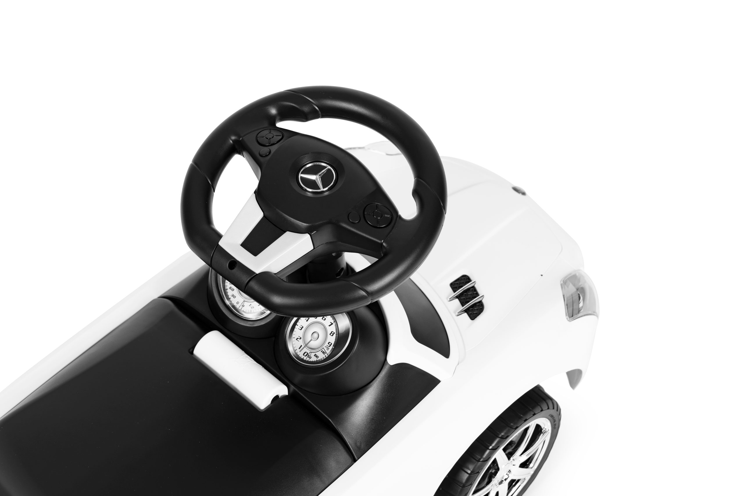 Paspiriamas vaikiškas automobilis Mercedes-Benz 332, baltas