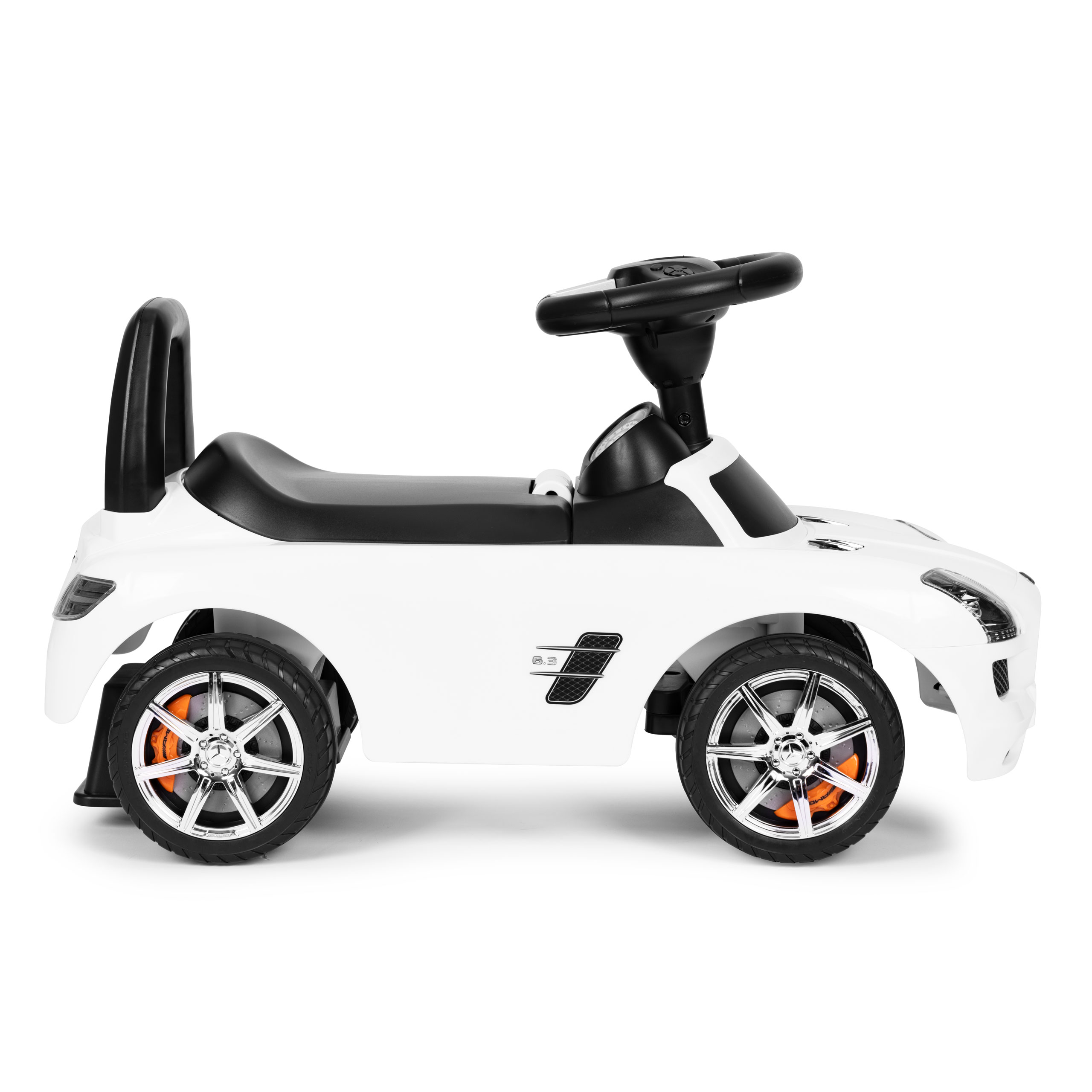 Paspiriamas vaikiškas automobilis Mercedes-Benz 332, baltas