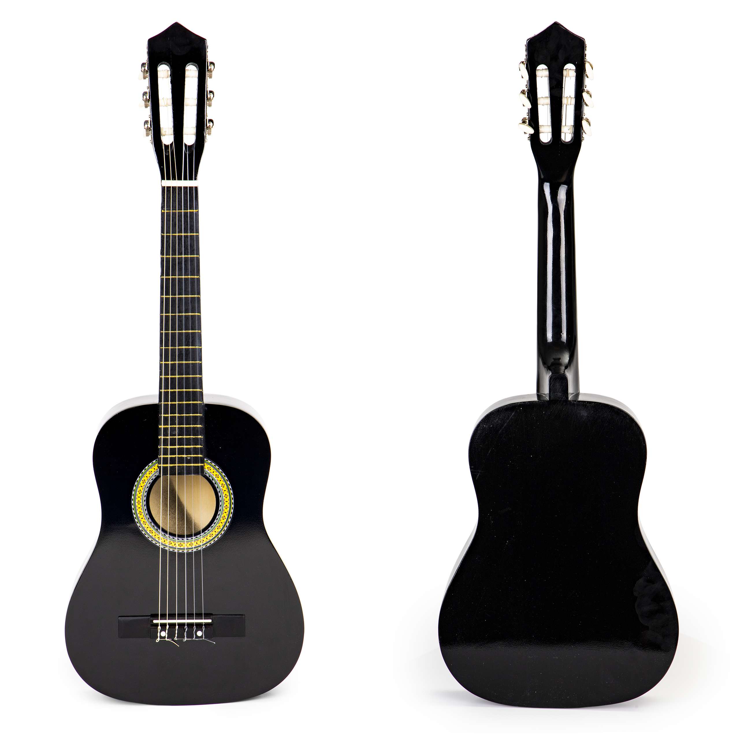 Vaikiška medinė gitara ecotoys, juoda
