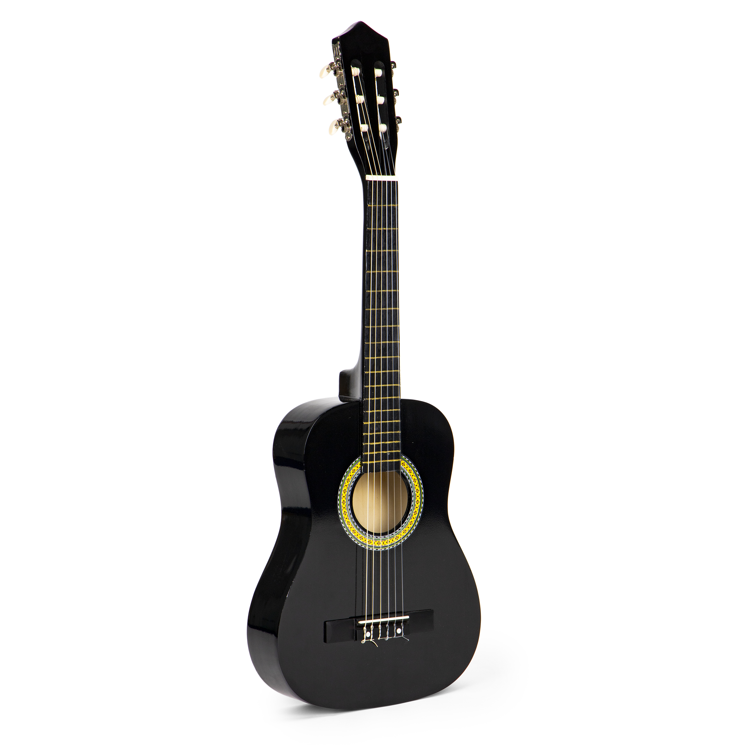Vaikiška medinė gitara ecotoys, juoda