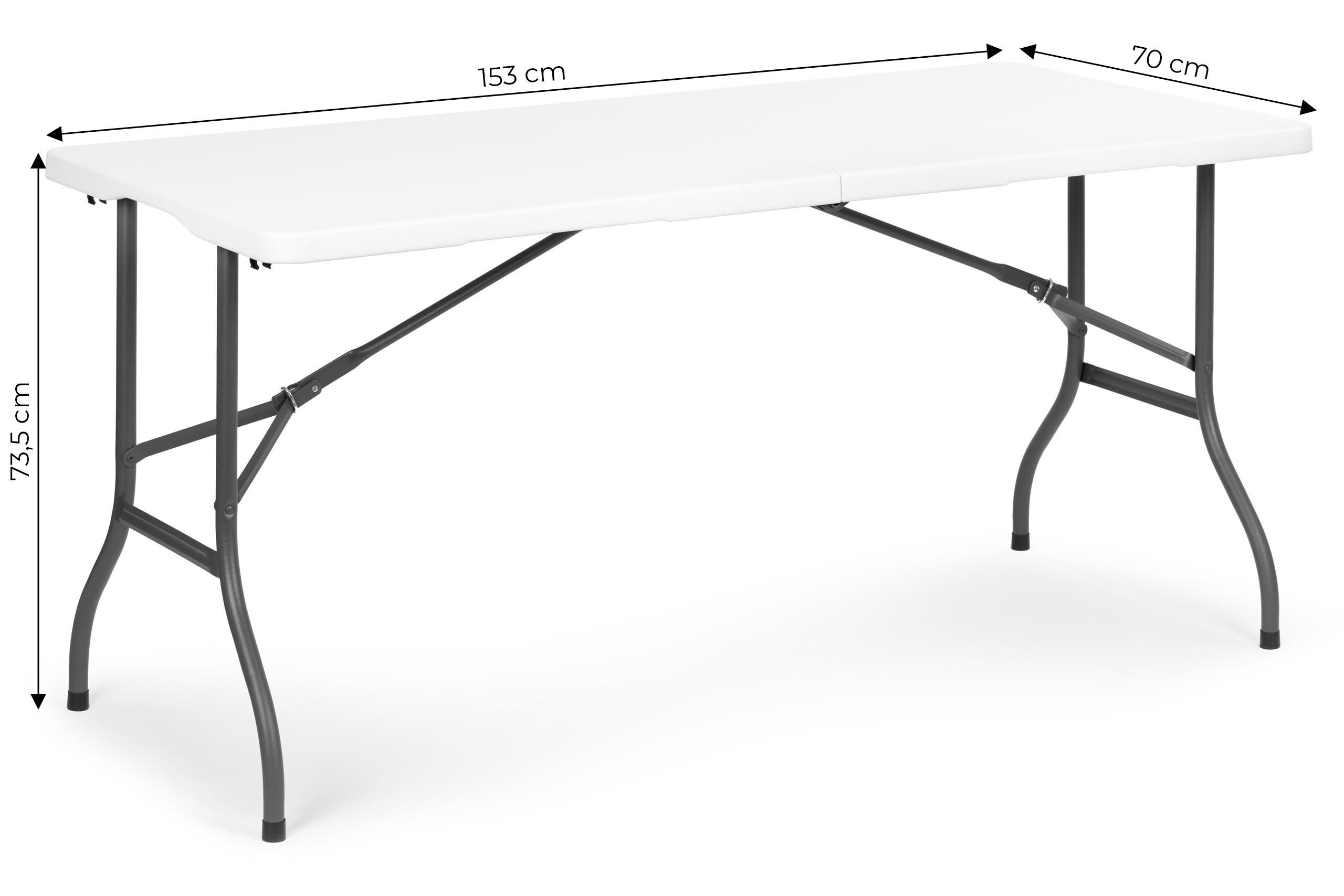 Sulankstomas stalas 153x70 cm