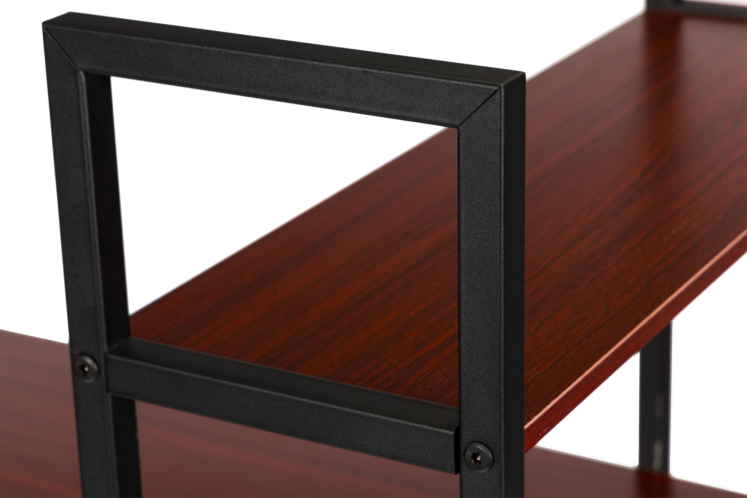 Rašomasis stalas modern home, 120x64 cm, rudas/juodas