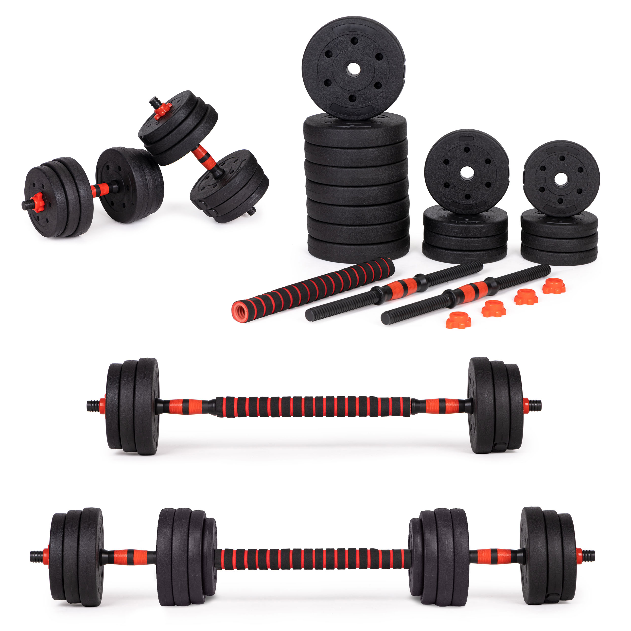 Reguliuojamas hantelių rinkinys 30 kg
