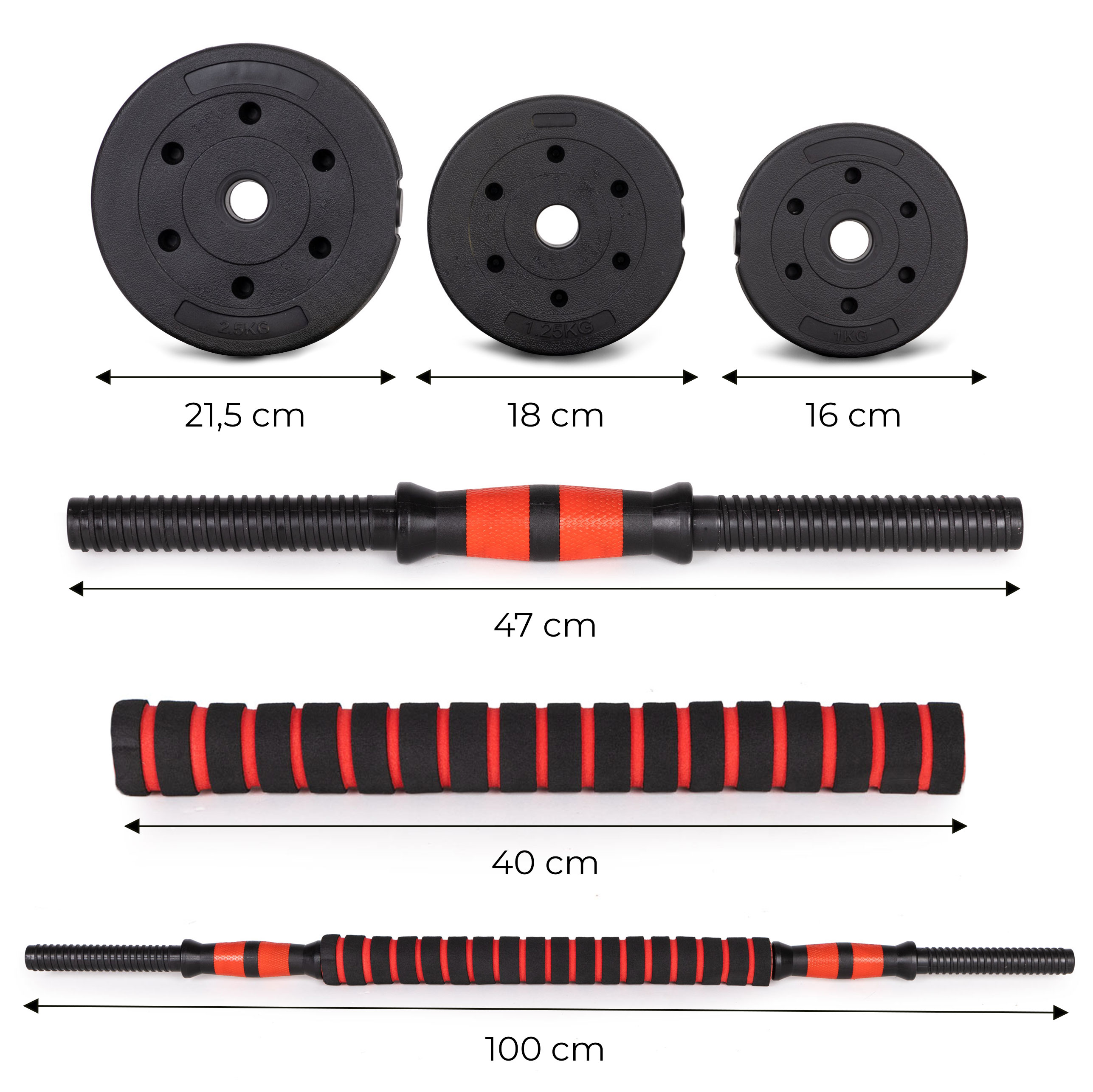 Reguliuojamas hantelių rinkinys 30 kg
