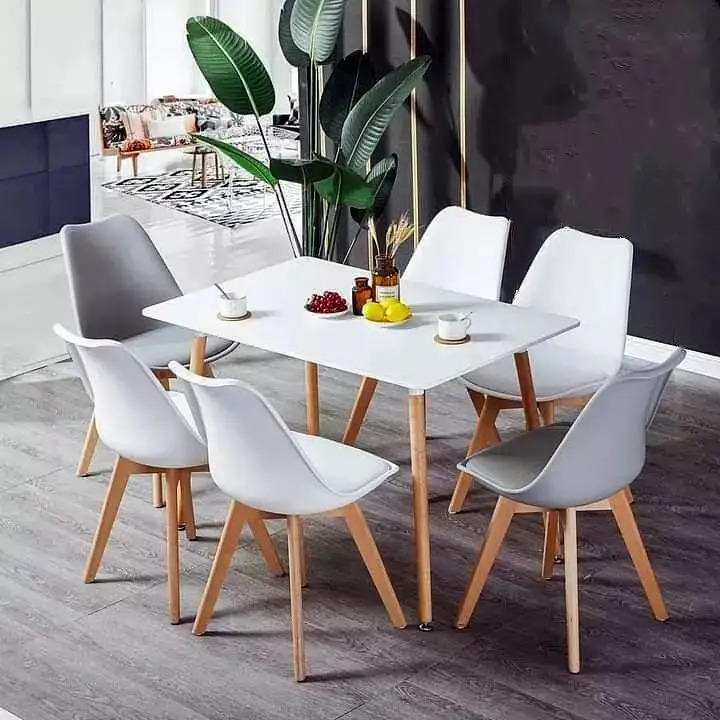 Modernus stačiakampis stalas 120x80 cm