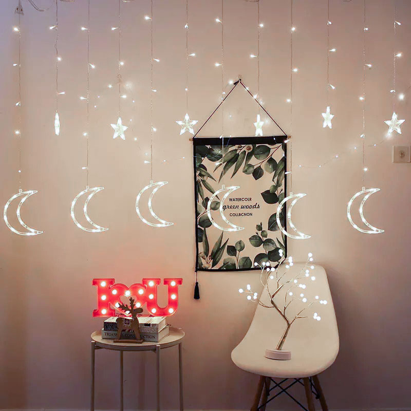 Girlianda mėnuliukai, 96led