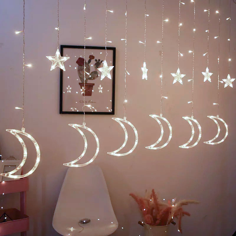 Girlianda mėnuliukai, 96led