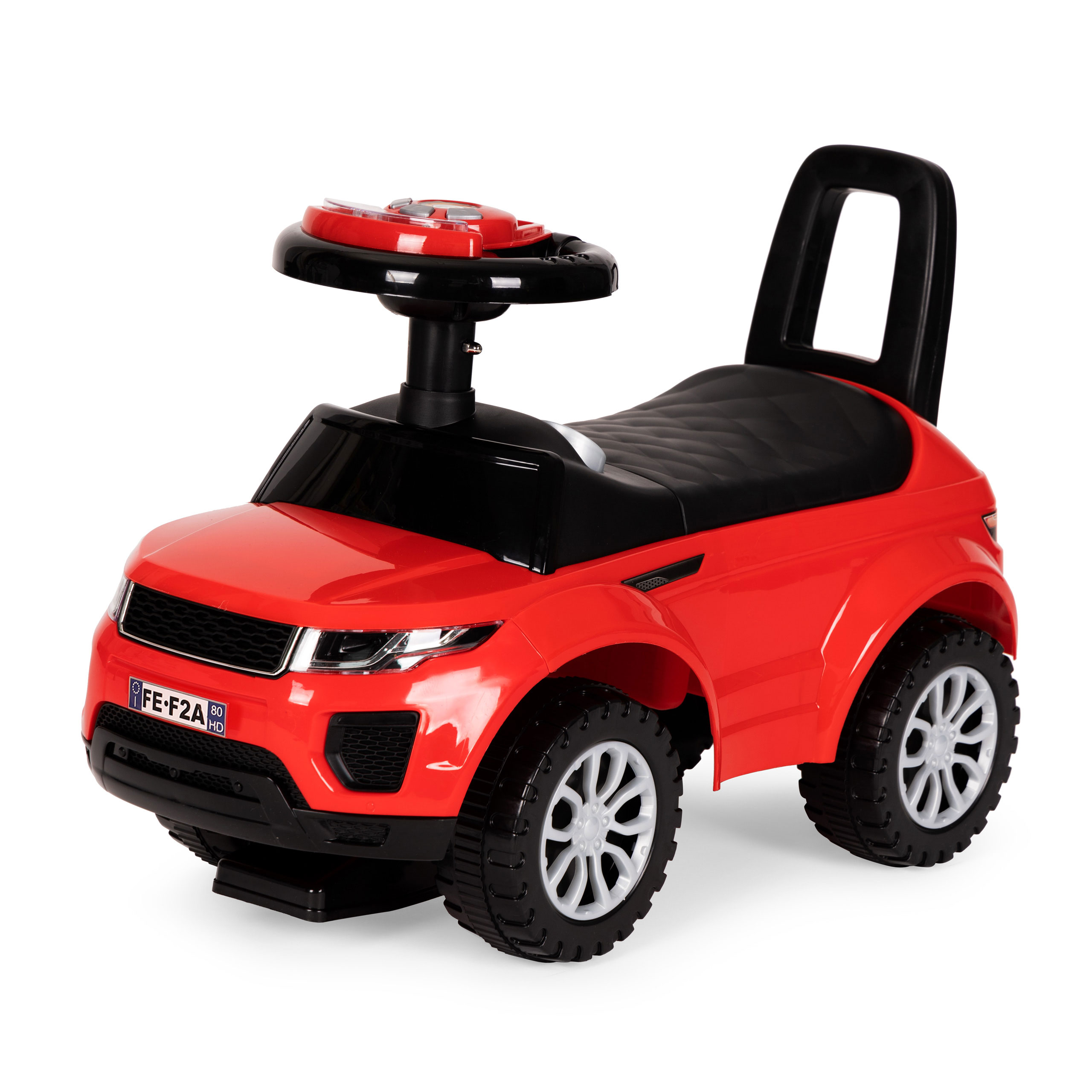 Paspiriamas automobilis range rover garsais, raudonas