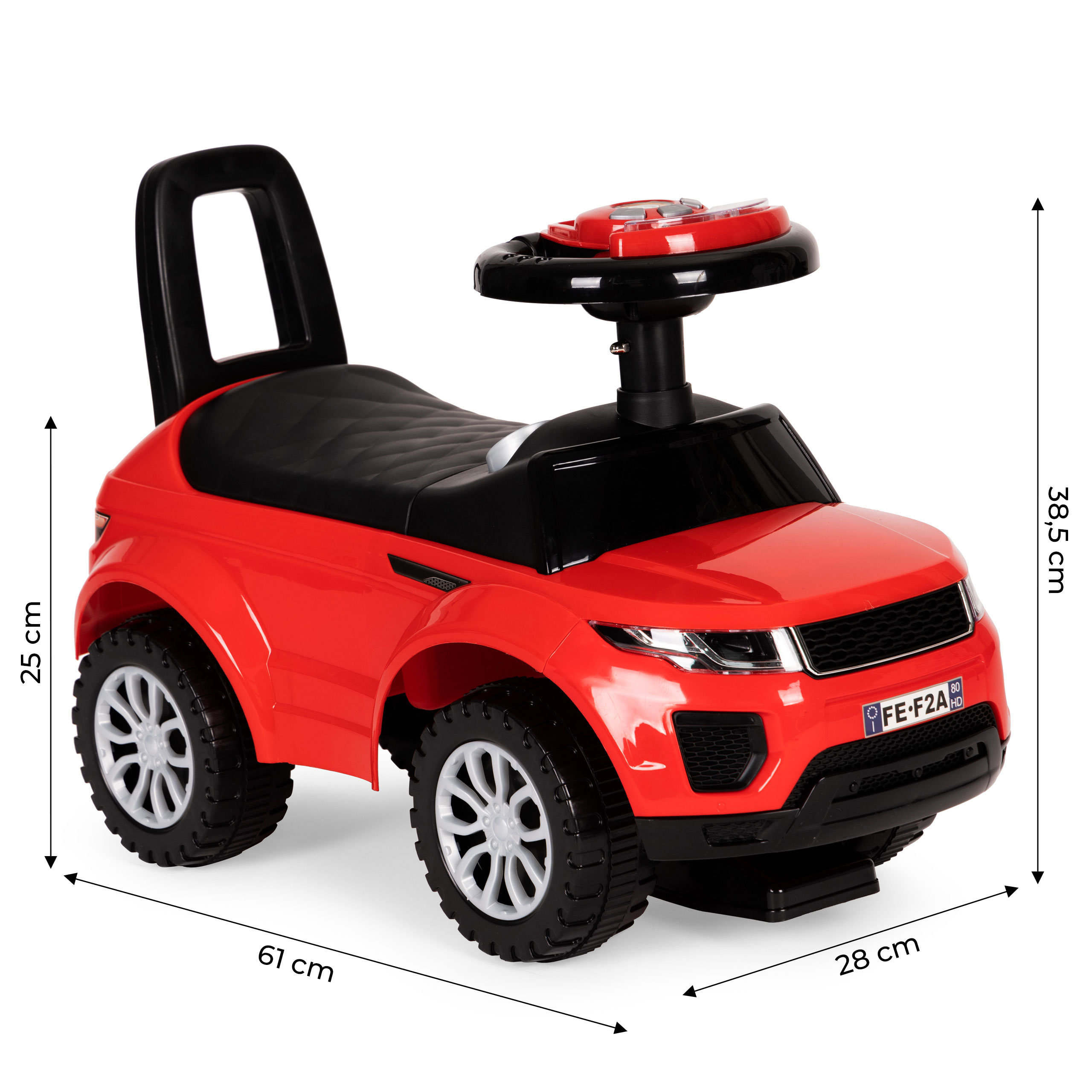 Paspiriamas automobilis range rover garsais, raudonas