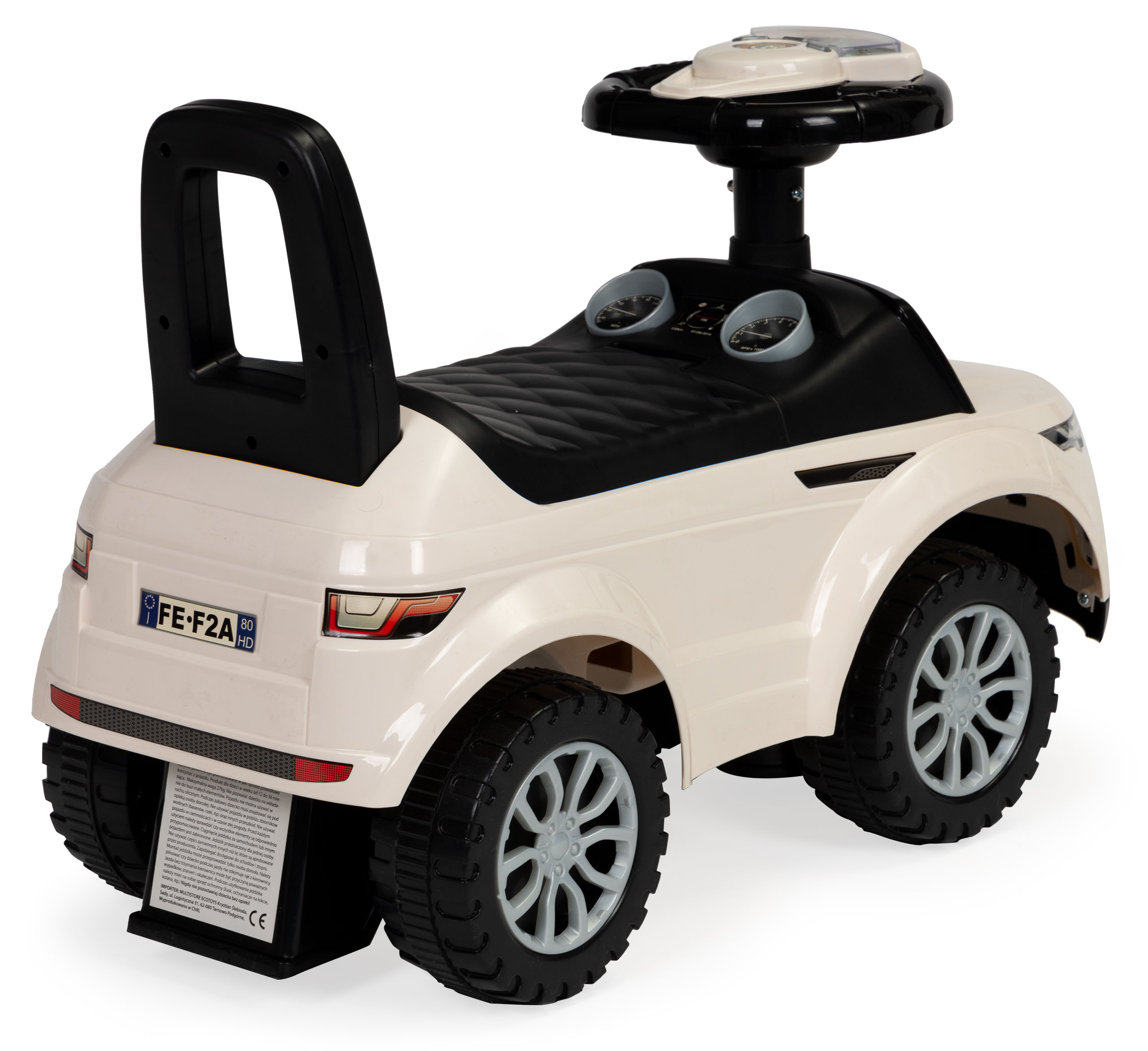 Paspiriama mašinėlė su garsais ecotoys, smėlio spalvos